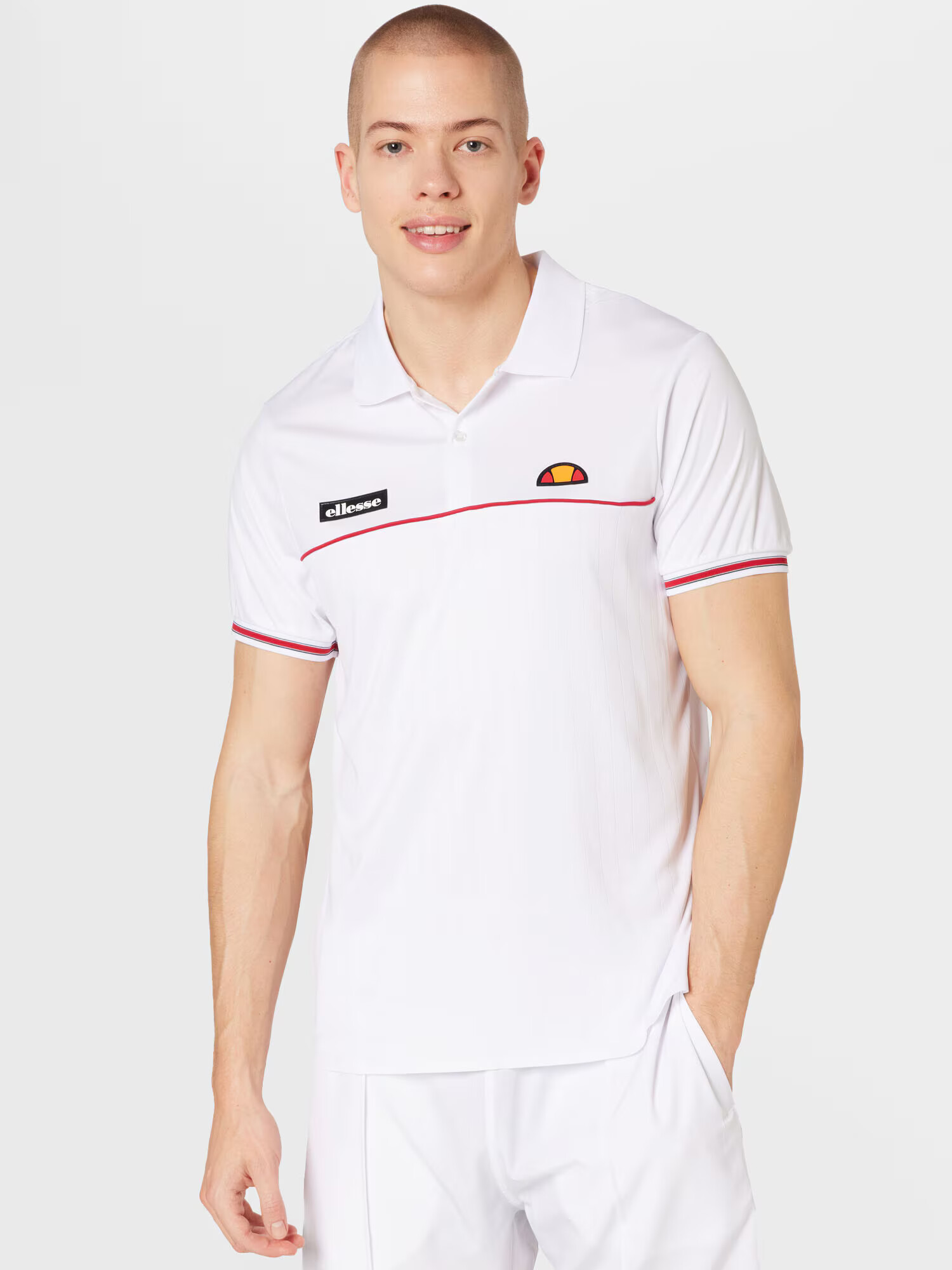 ELLESSE Tricou funcțional 'Lin' roșu / alb - Pled.ro