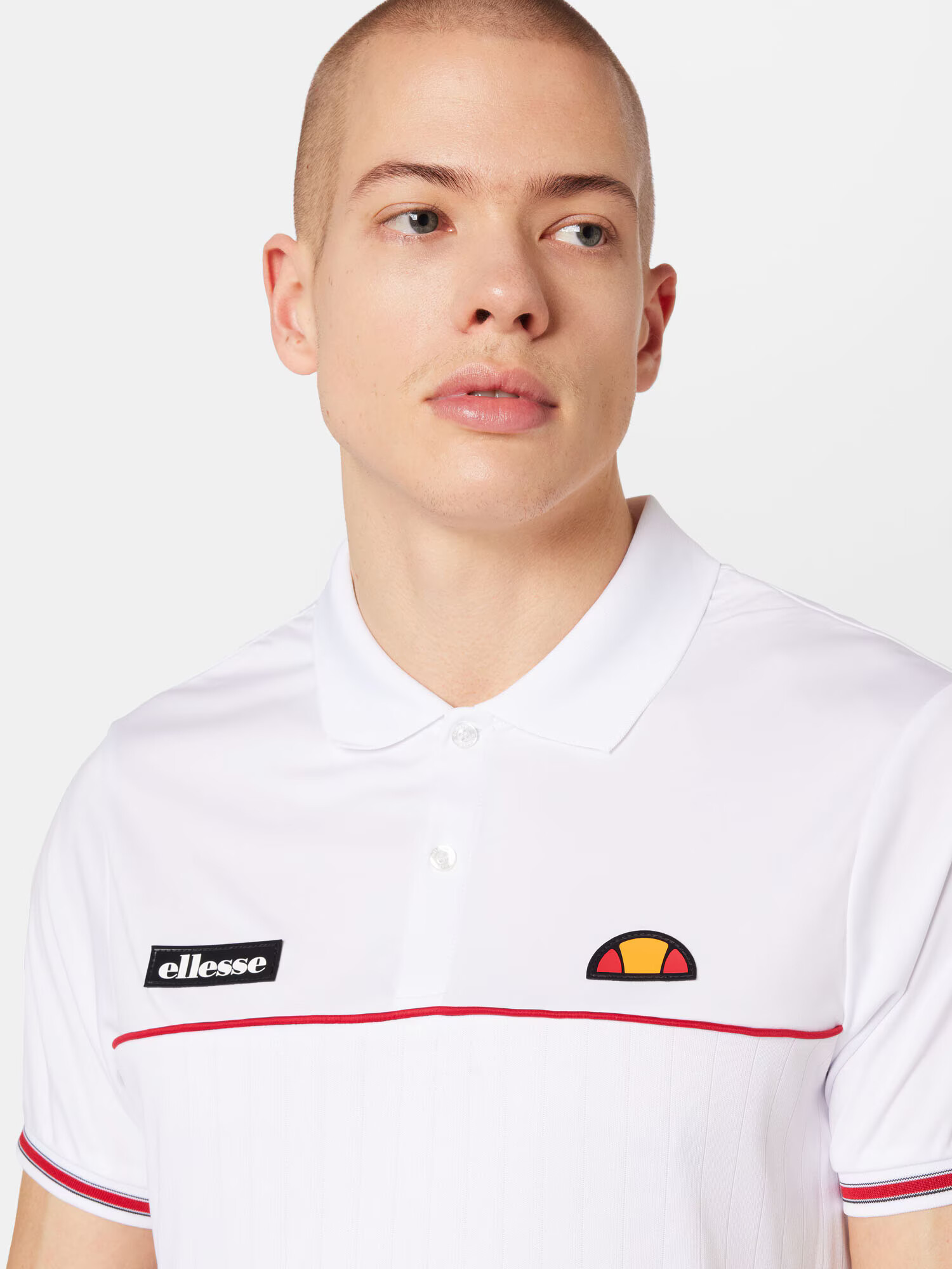 ELLESSE Tricou funcțional 'Lin' roșu / alb - Pled.ro