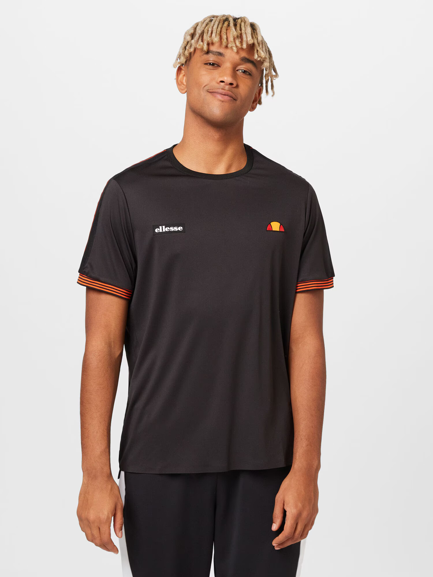 ELLESSE Tricou funcțional 'Parallel' portocaliu / negru - Pled.ro