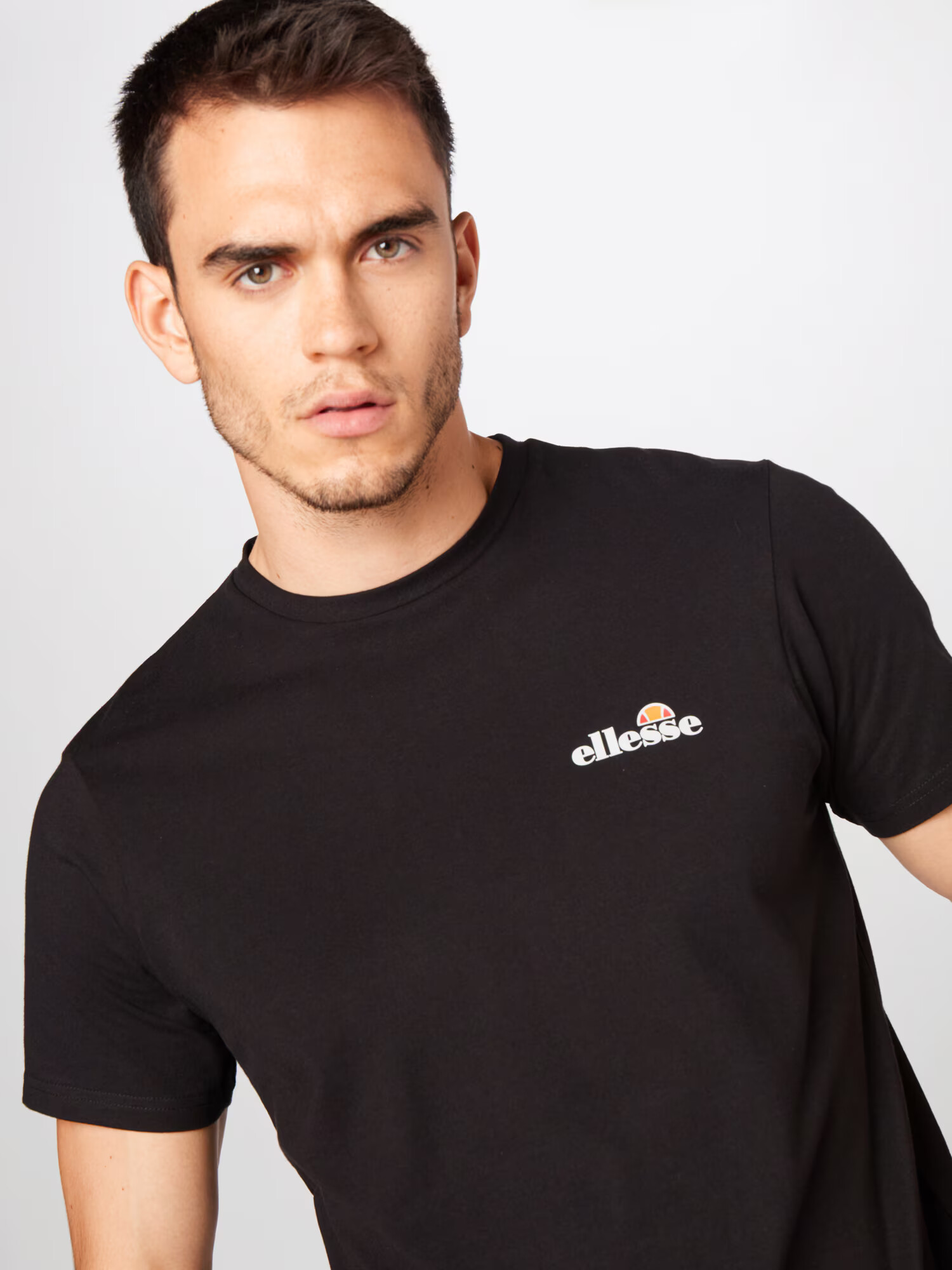 ELLESSE Tricou funcțional 'Selvettet' negru / alb - Pled.ro