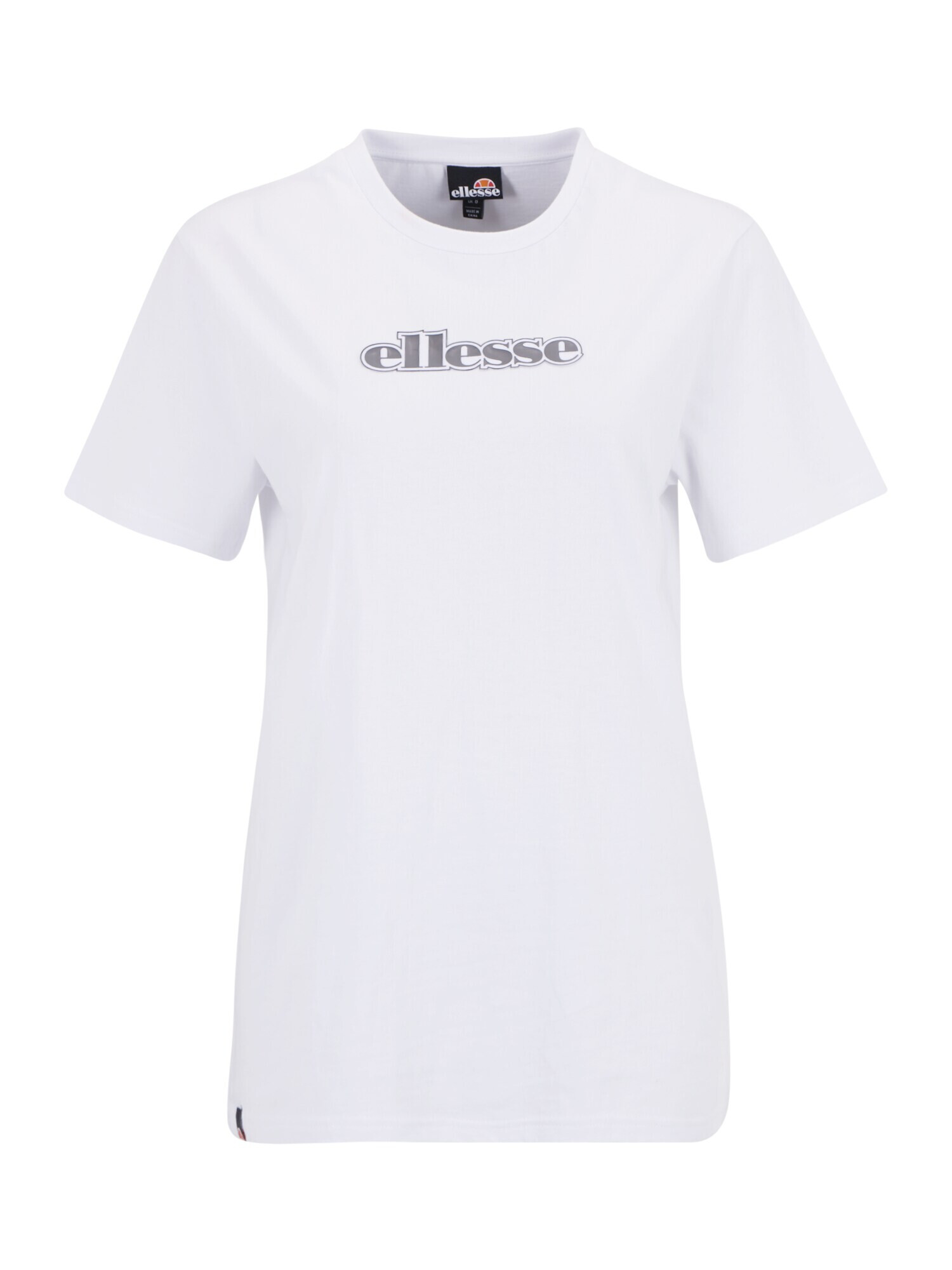 ELLESSE Tricou gri / alb - Pled.ro