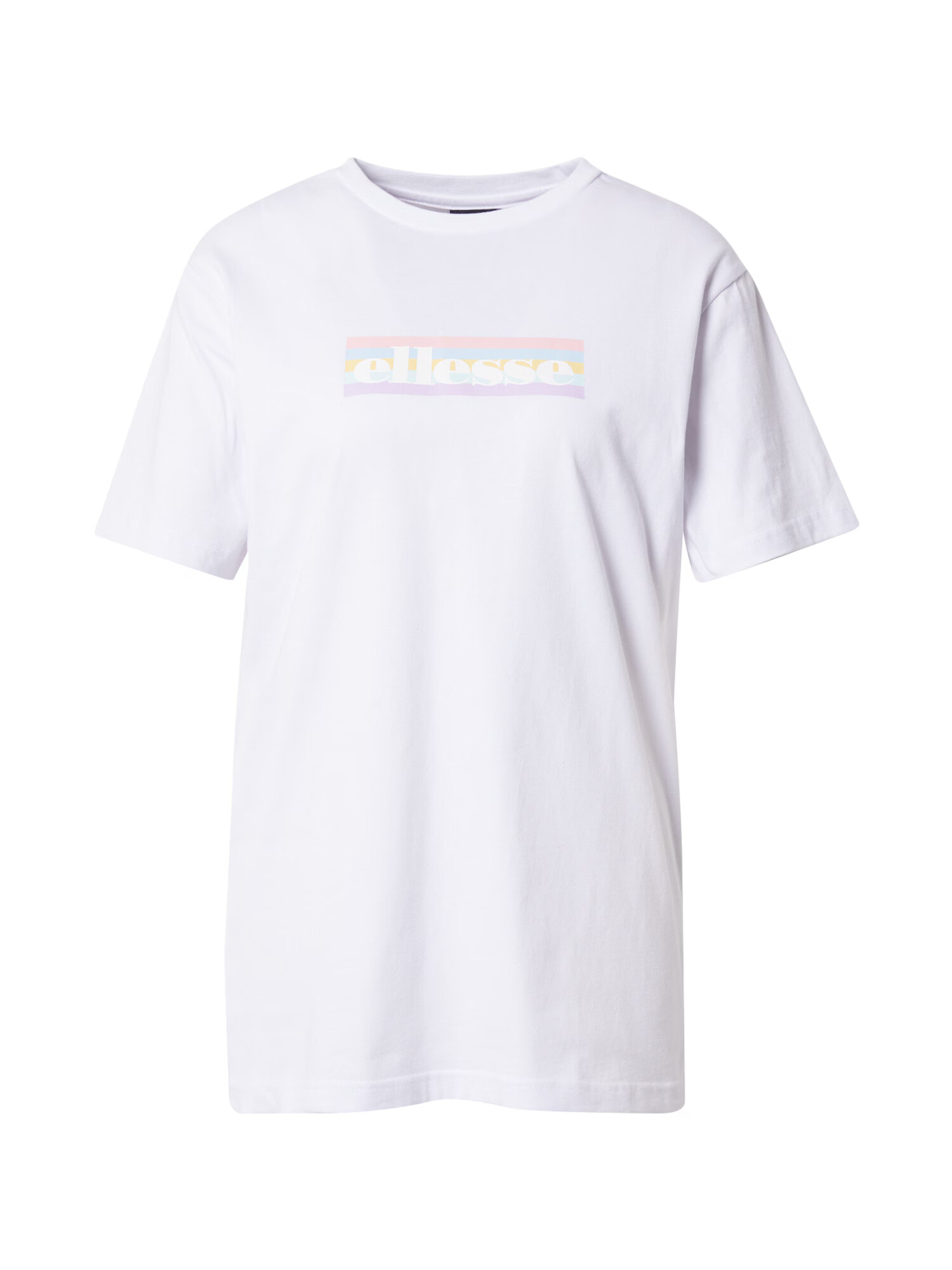 ELLESSE Tricou 'Hildani' albastru deschis / galben pastel / mov deschis / roz pastel / alb - Pled.ro