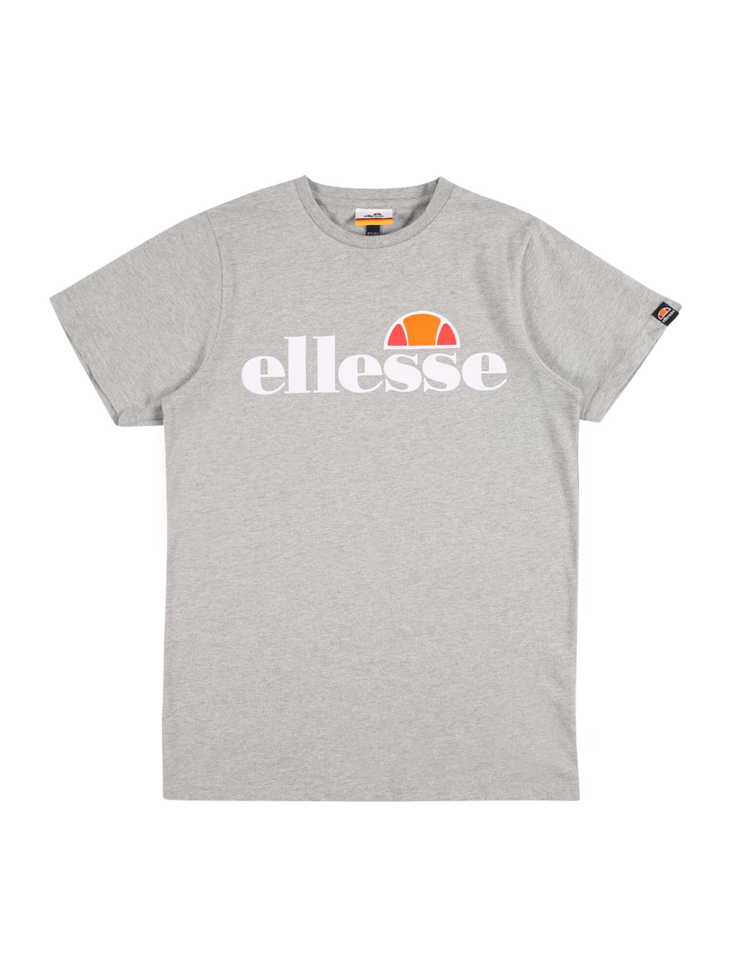 ELLESSE Tricou 'JENA' gri amestecat / portocaliu / roșu cranberry / alb - Pled.ro