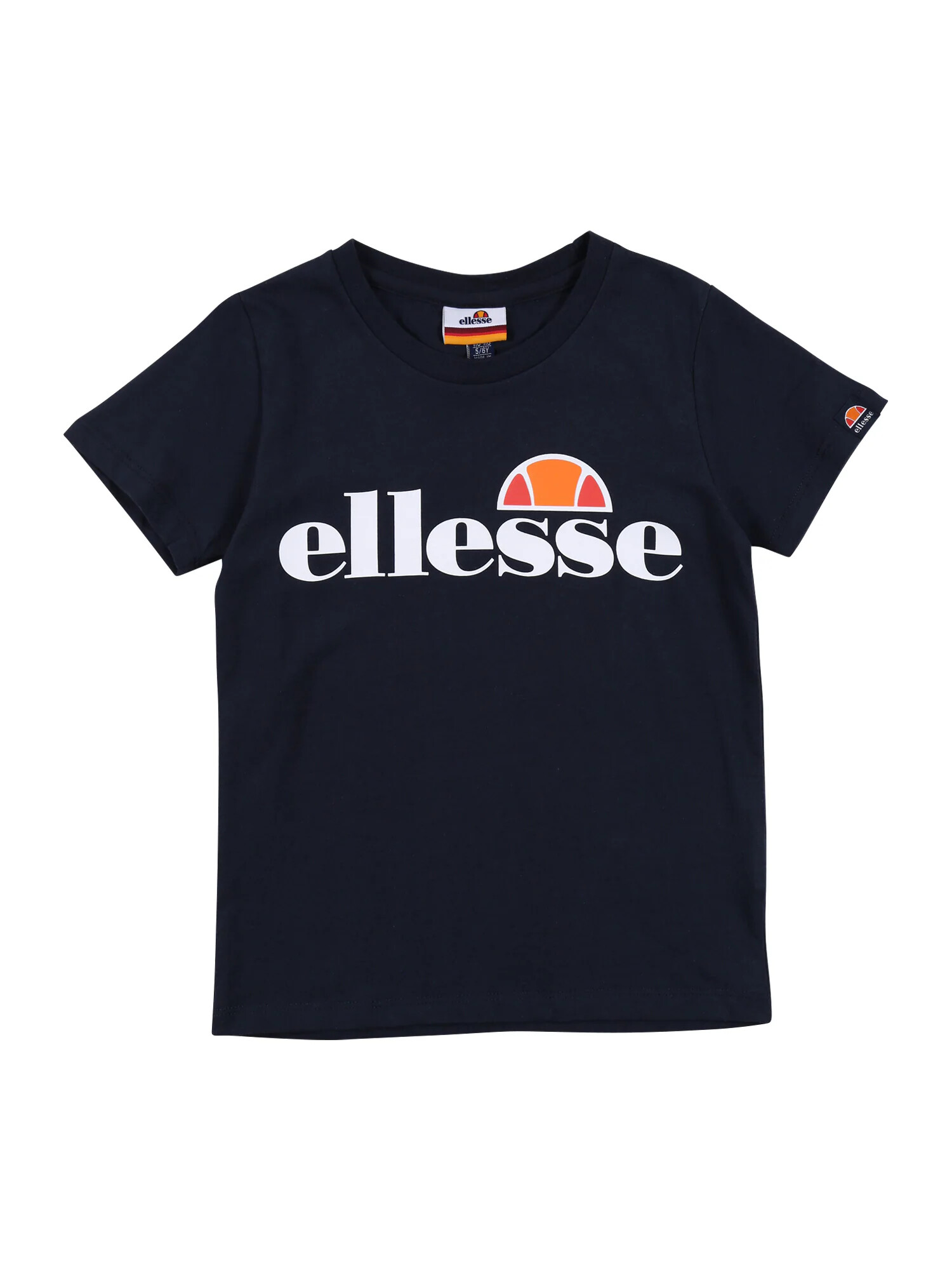 ELLESSE Tricou 'Malia' bleumarin / portocaliu mandarină / roșu rodie / alb - Pled.ro