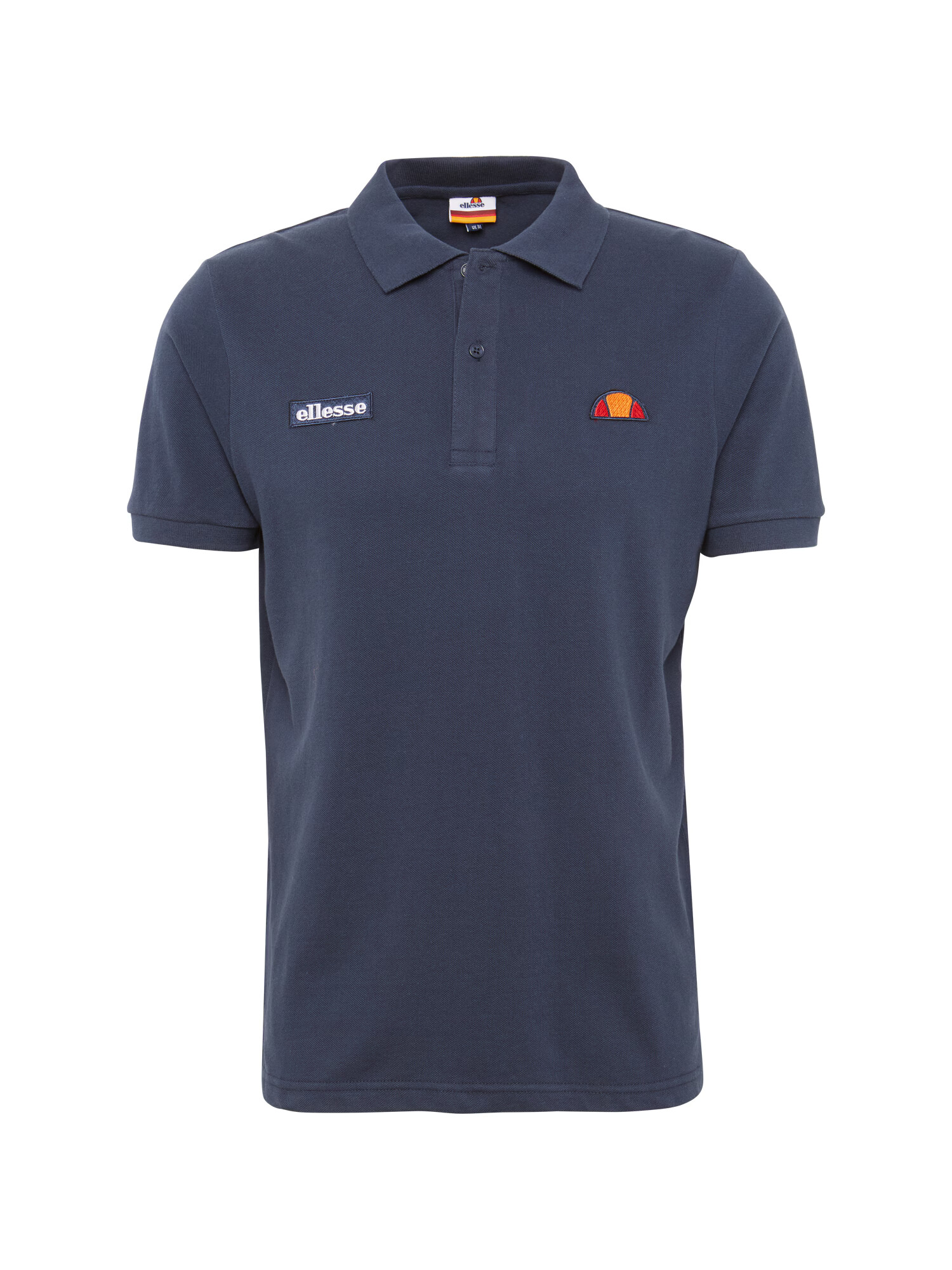 ELLESSE Tricou 'Montura' albastru închis / portocaliu / roșu / alb - Pled.ro