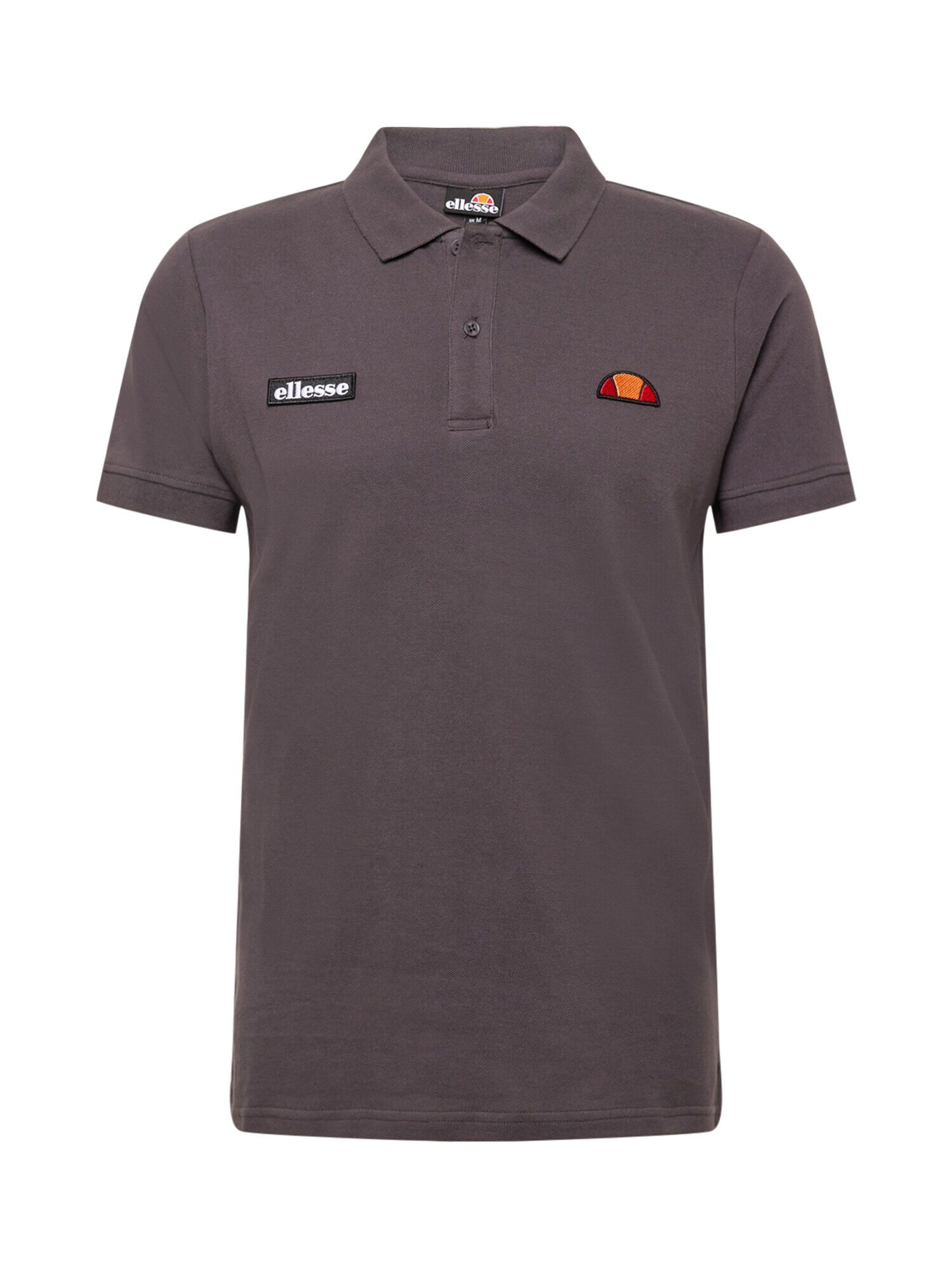 ELLESSE Tricou 'Montura' gri închis / portocaliu / roșu / negru / alb - Pled.ro