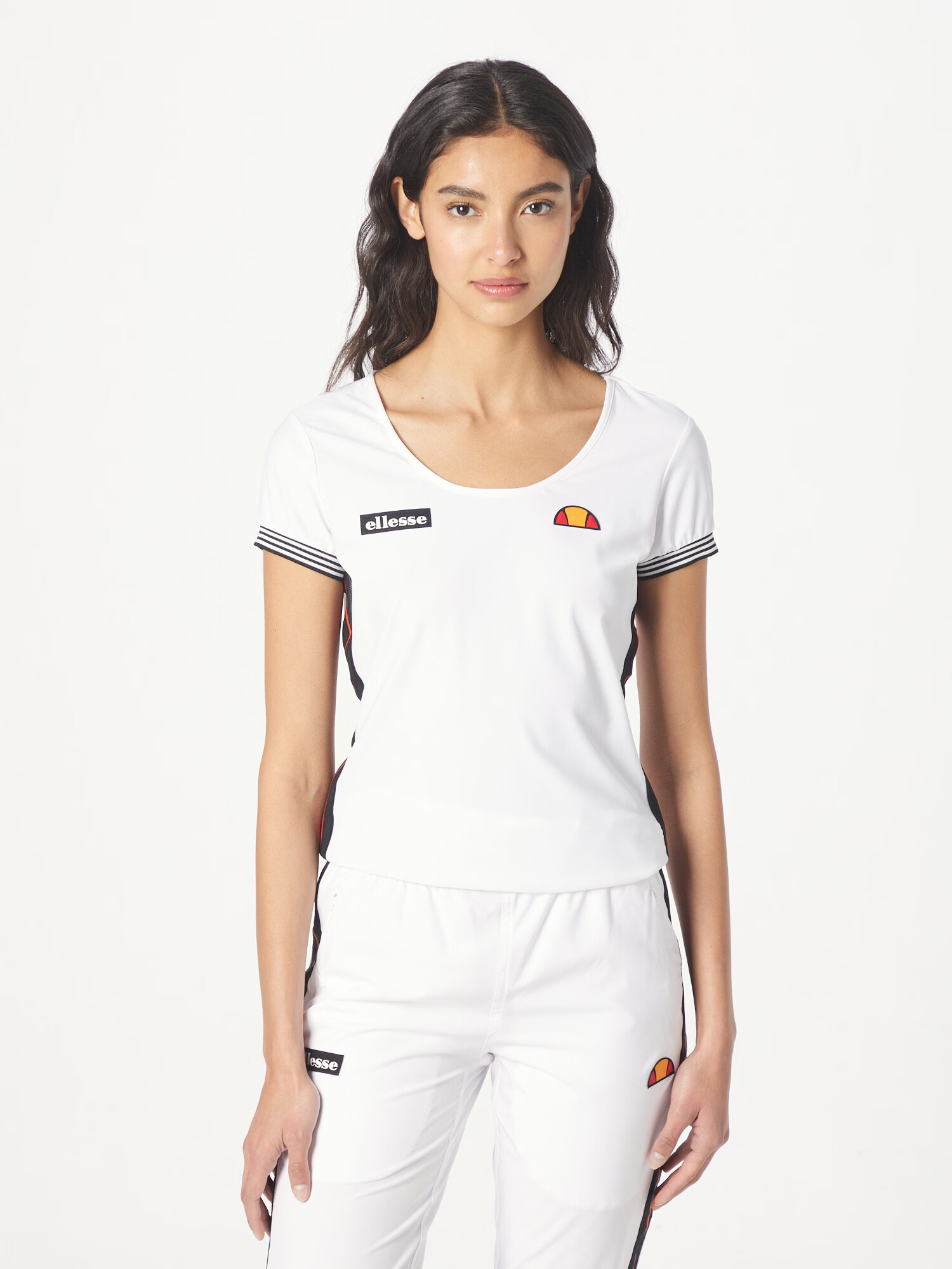 ELLESSE Tricou 'Nanto' portocaliu / roșu / negru / alb - Pled.ro