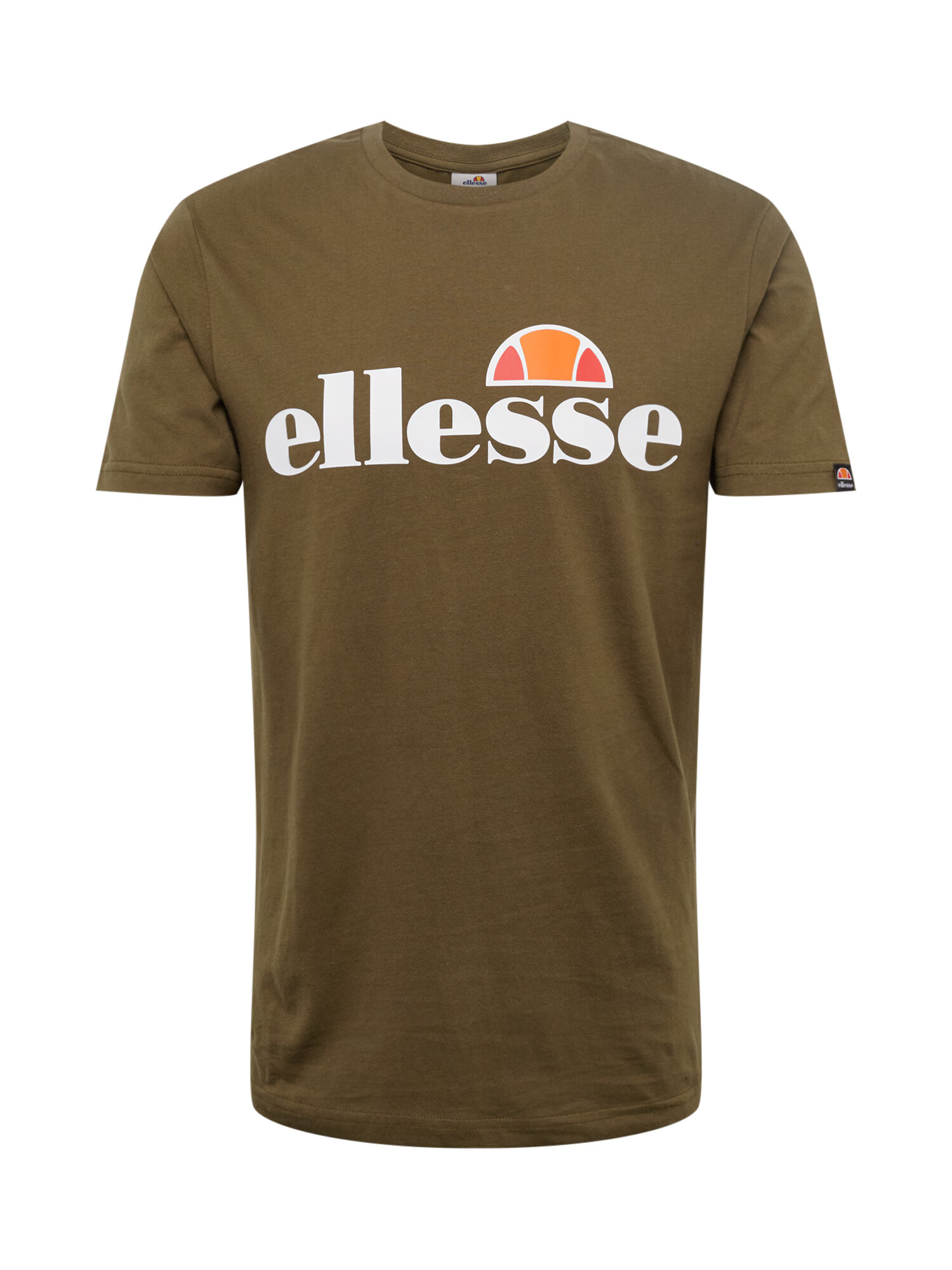 ELLESSE Tricou 'Prado' oliv / portocaliu / roșu pepene / alb - Pled.ro