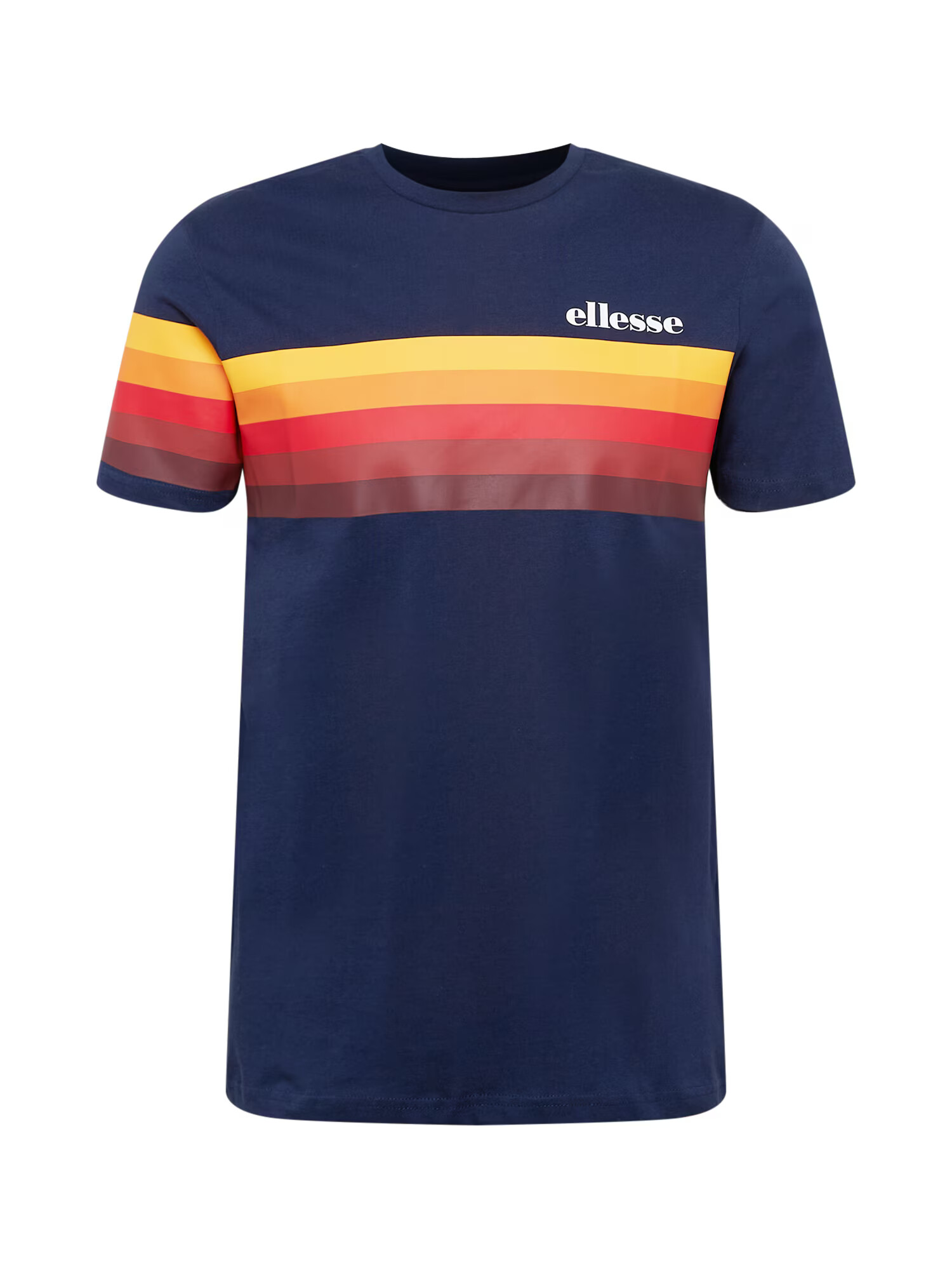 ELLESSE Tricou 'Paco' bleumarin / galben / roșu / alb - Pled.ro