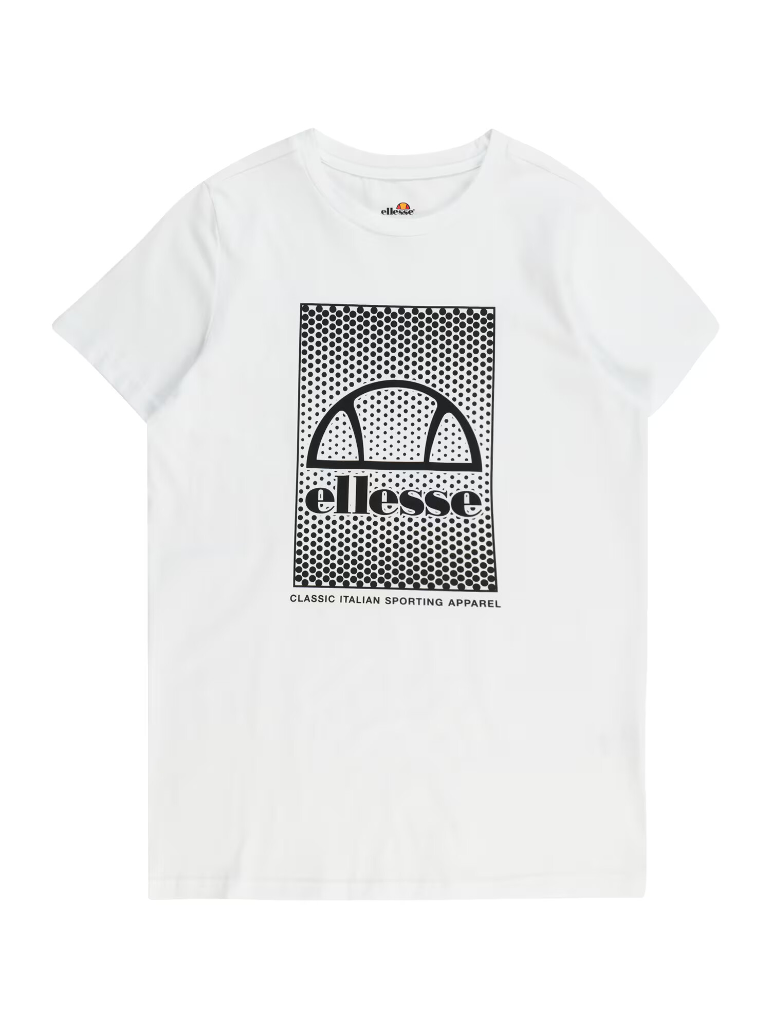 ELLESSE Tricou 'Palagio' negru / alb - Pled.ro