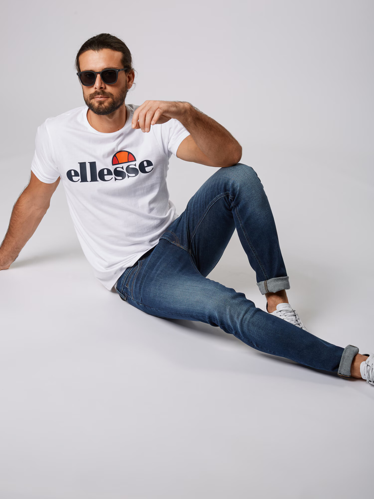 ELLESSE Tricou 'Prado' portocaliu mandarină / roșu rodie / negru / alb - Pled.ro