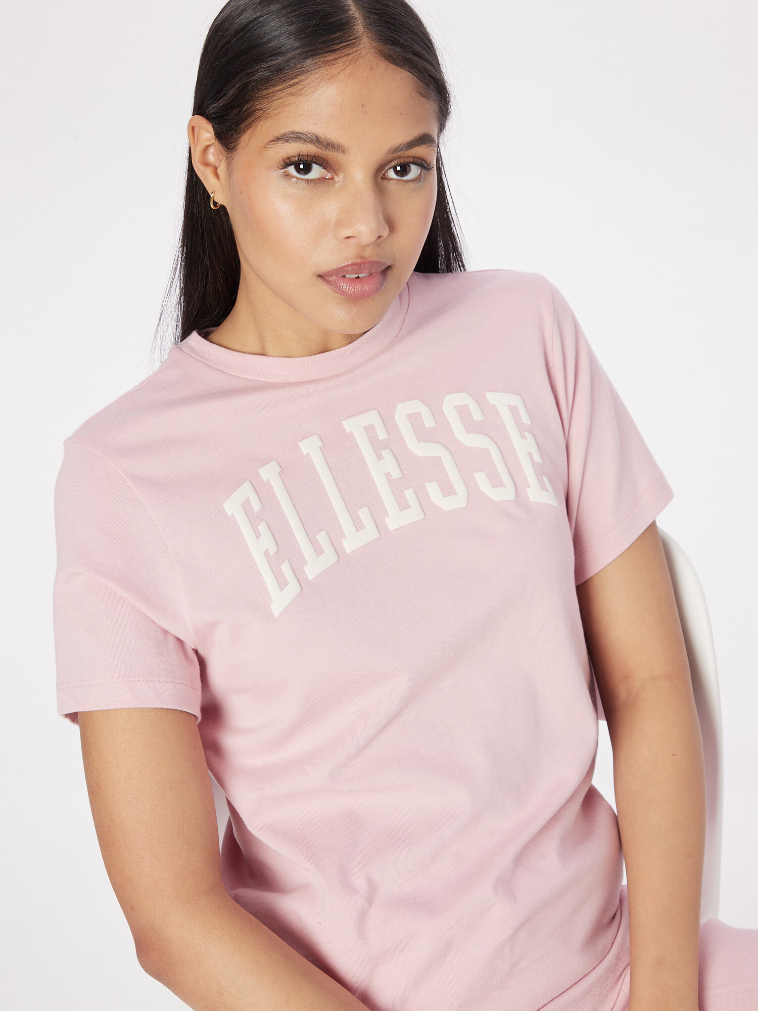 ELLESSE Tricou 'Tressa' roz deschis / alb - Pled.ro