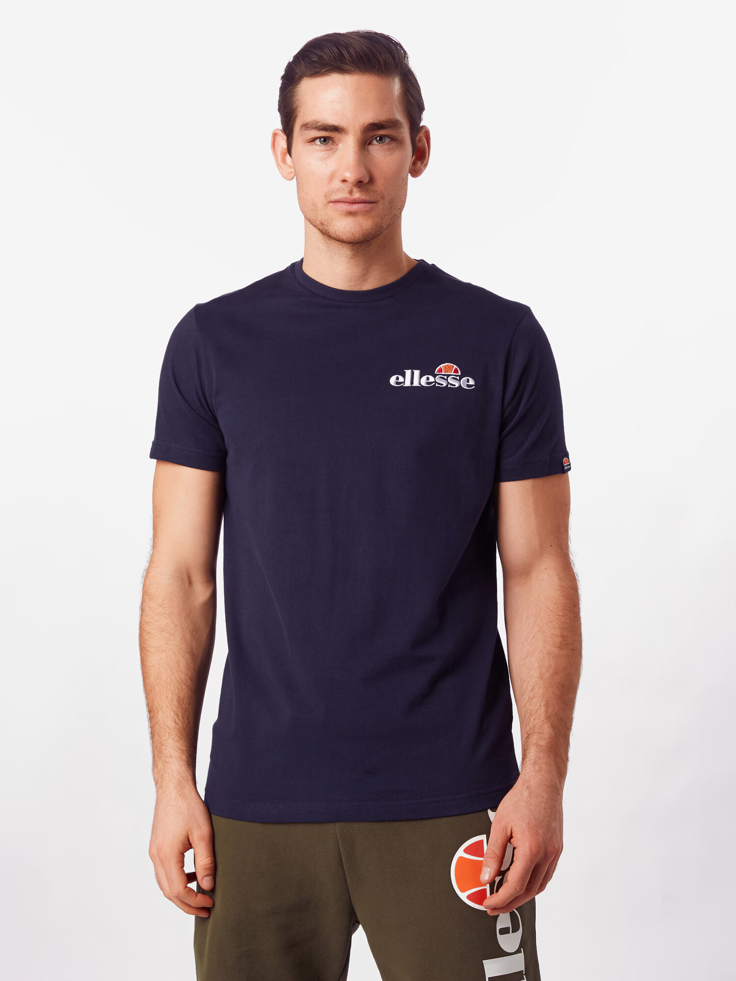 ELLESSE Tricou 'Voodoo' bleumarin / portocaliu / alb - Pled.ro