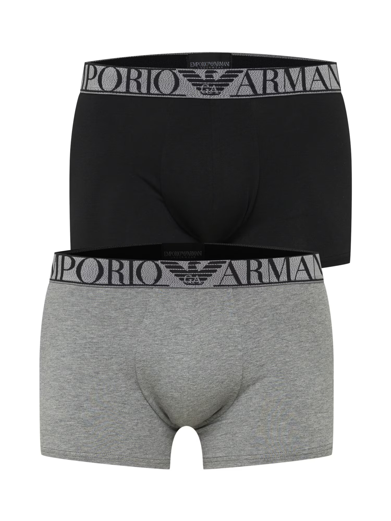 Emporio Armani Boxeri gri / negru - Pled.ro