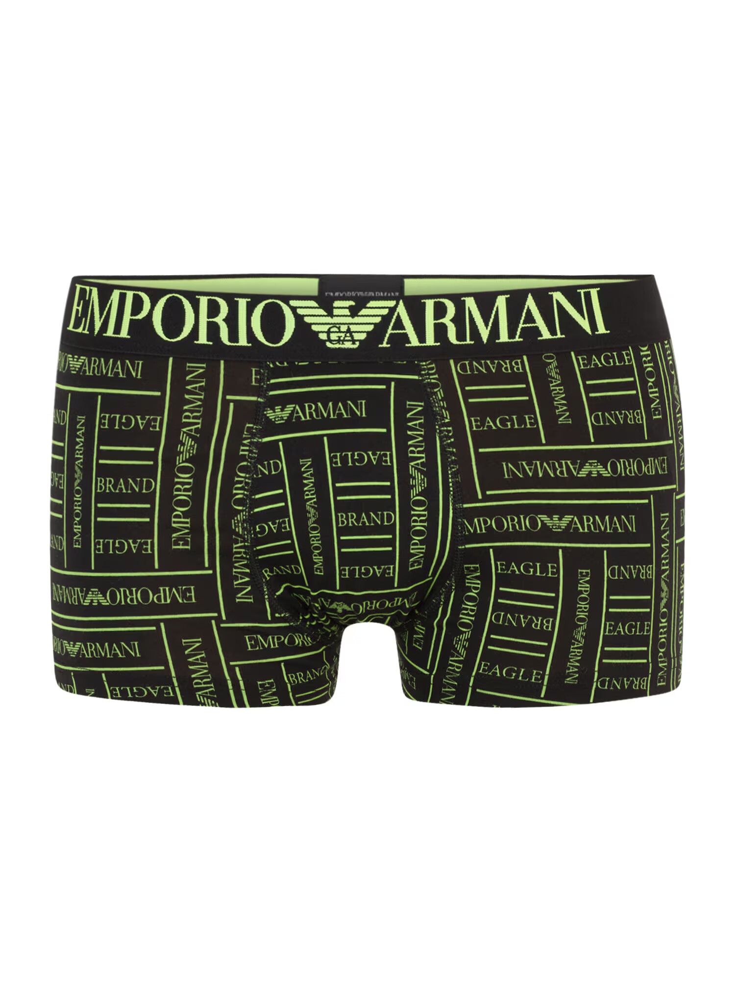 Emporio Armani Boxeri verde deschis / negru - Pled.ro