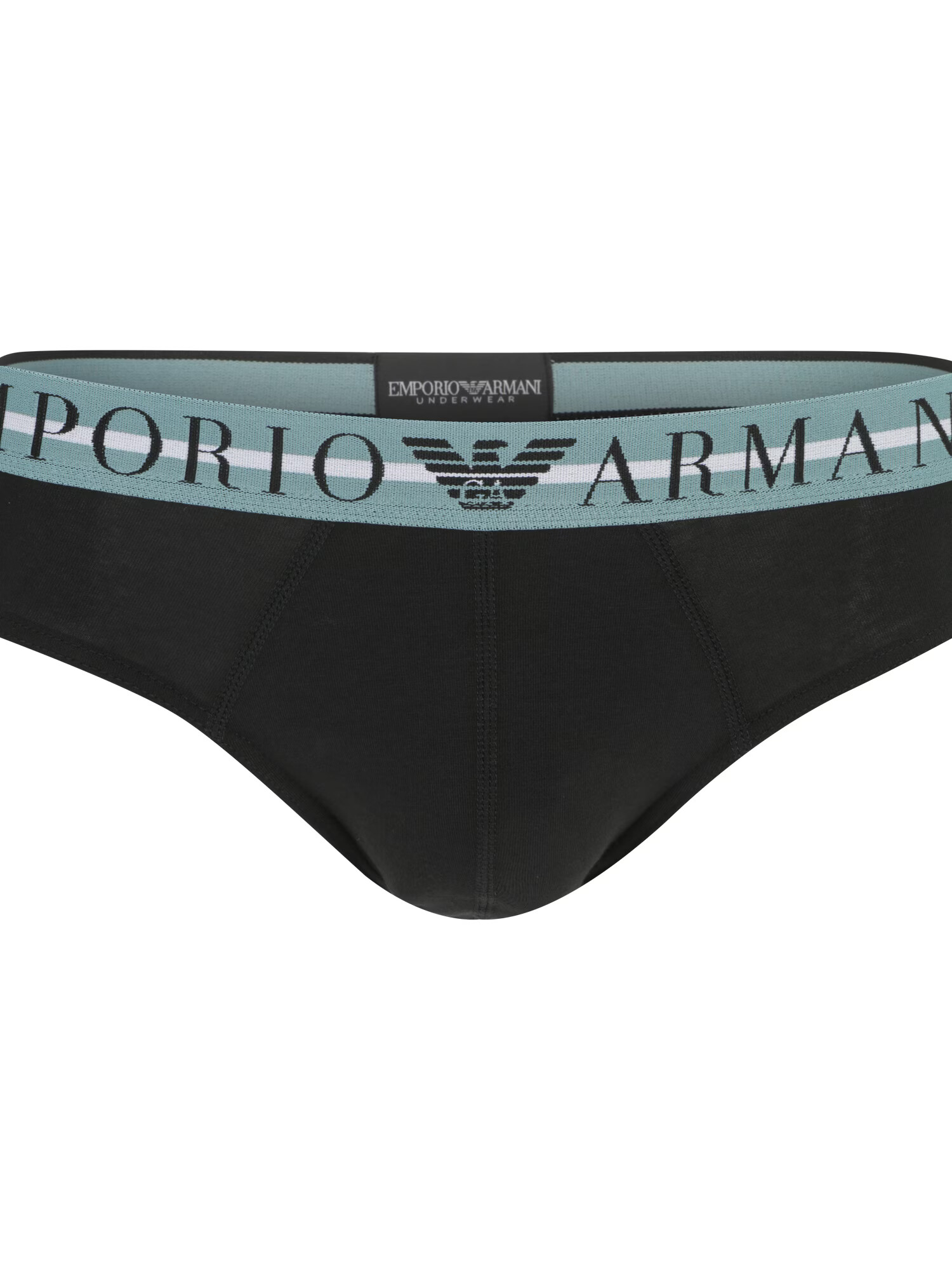 Emporio Armani Slip verde mentă / negru / alb - Pled.ro