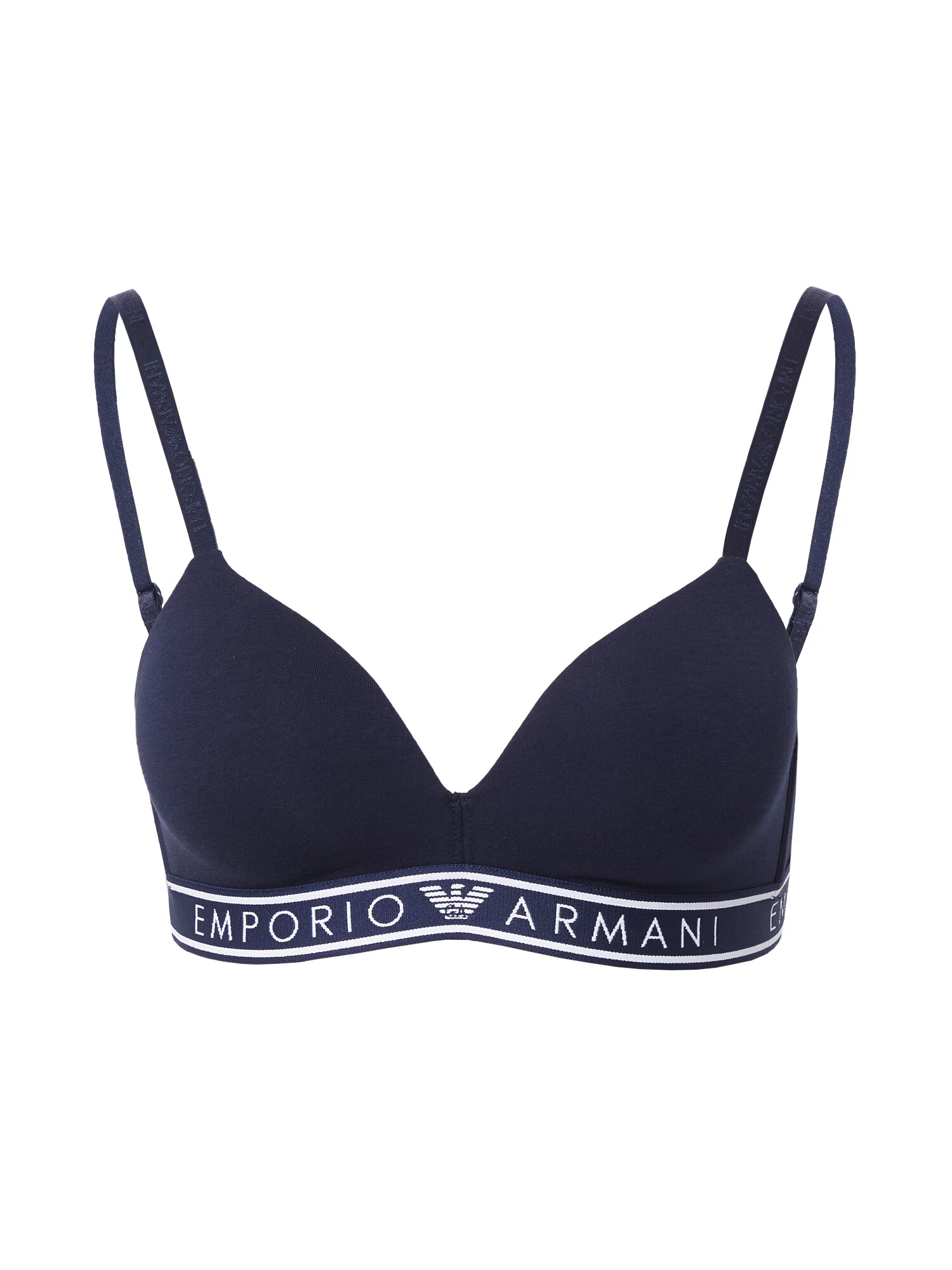 Emporio Armani Sutien bleumarin / alb - Pled.ro