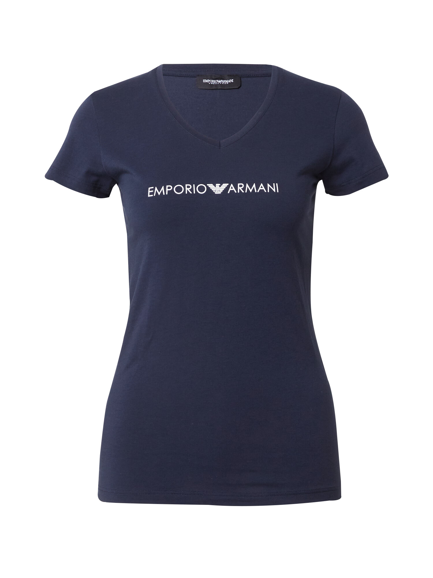 Emporio Armani Tricou bleumarin / alb - Pled.ro