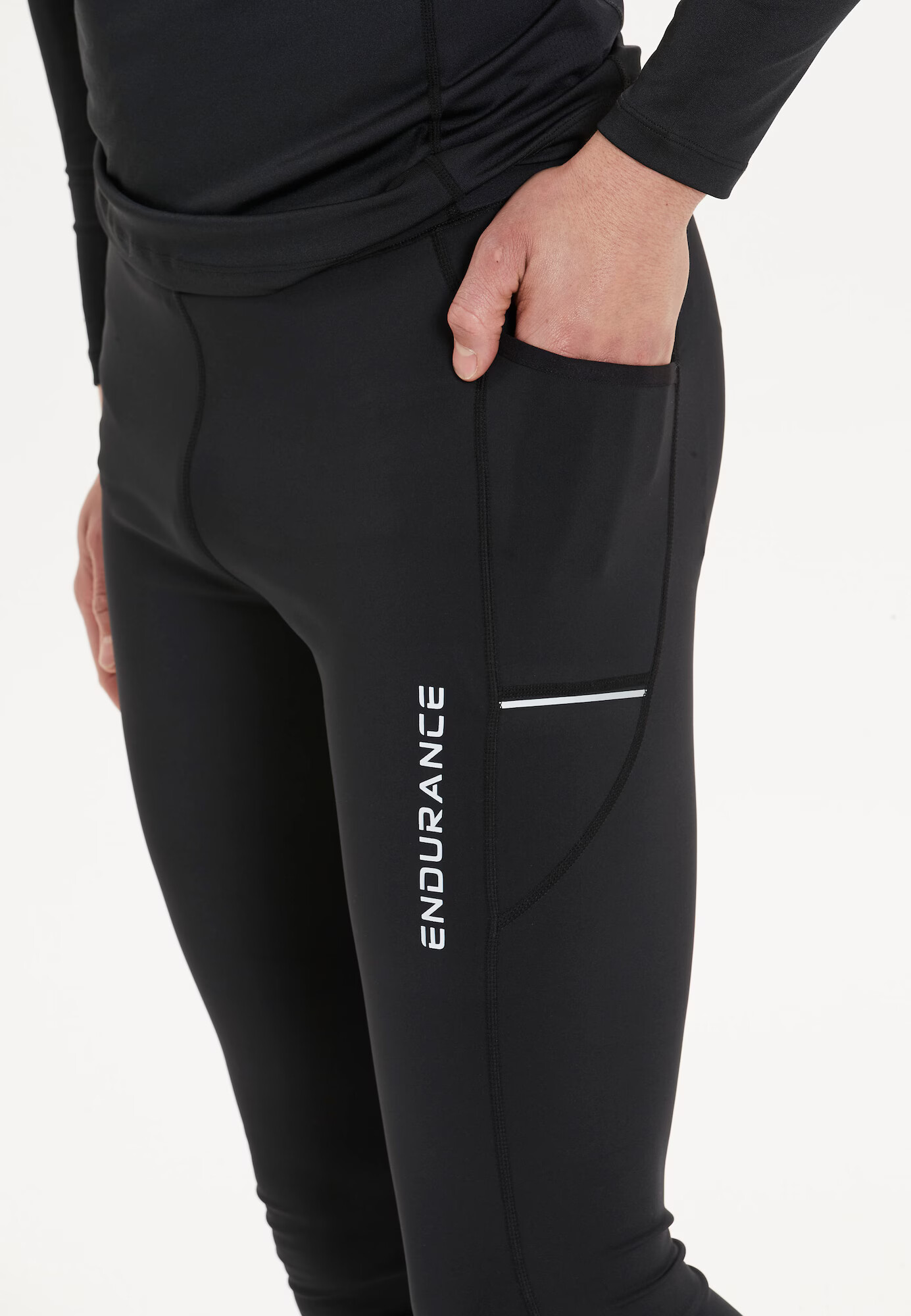 ENDURANCE Pantaloni sport 'Energy' negru / alb - Pled.ro