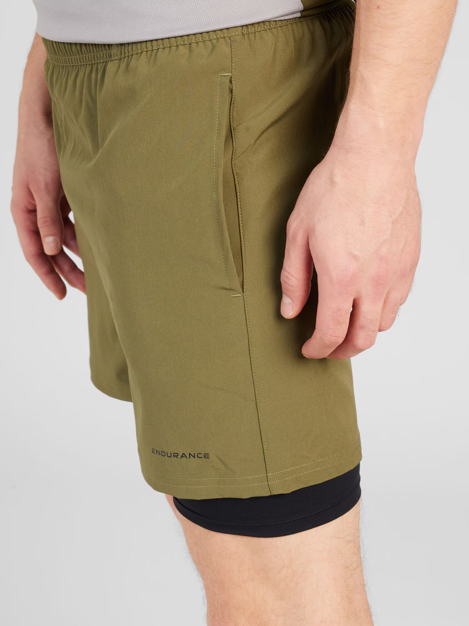 ENDURANCE Pantaloni sport 'Kros' gri metalic / oliv - Pled.ro