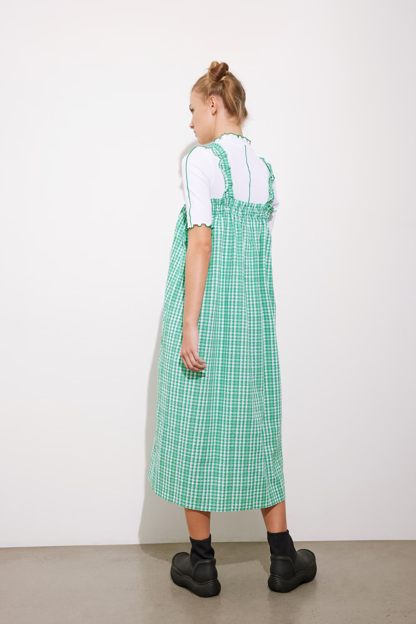 Envii Rochie 'Susan' verde / alb - Pled.ro