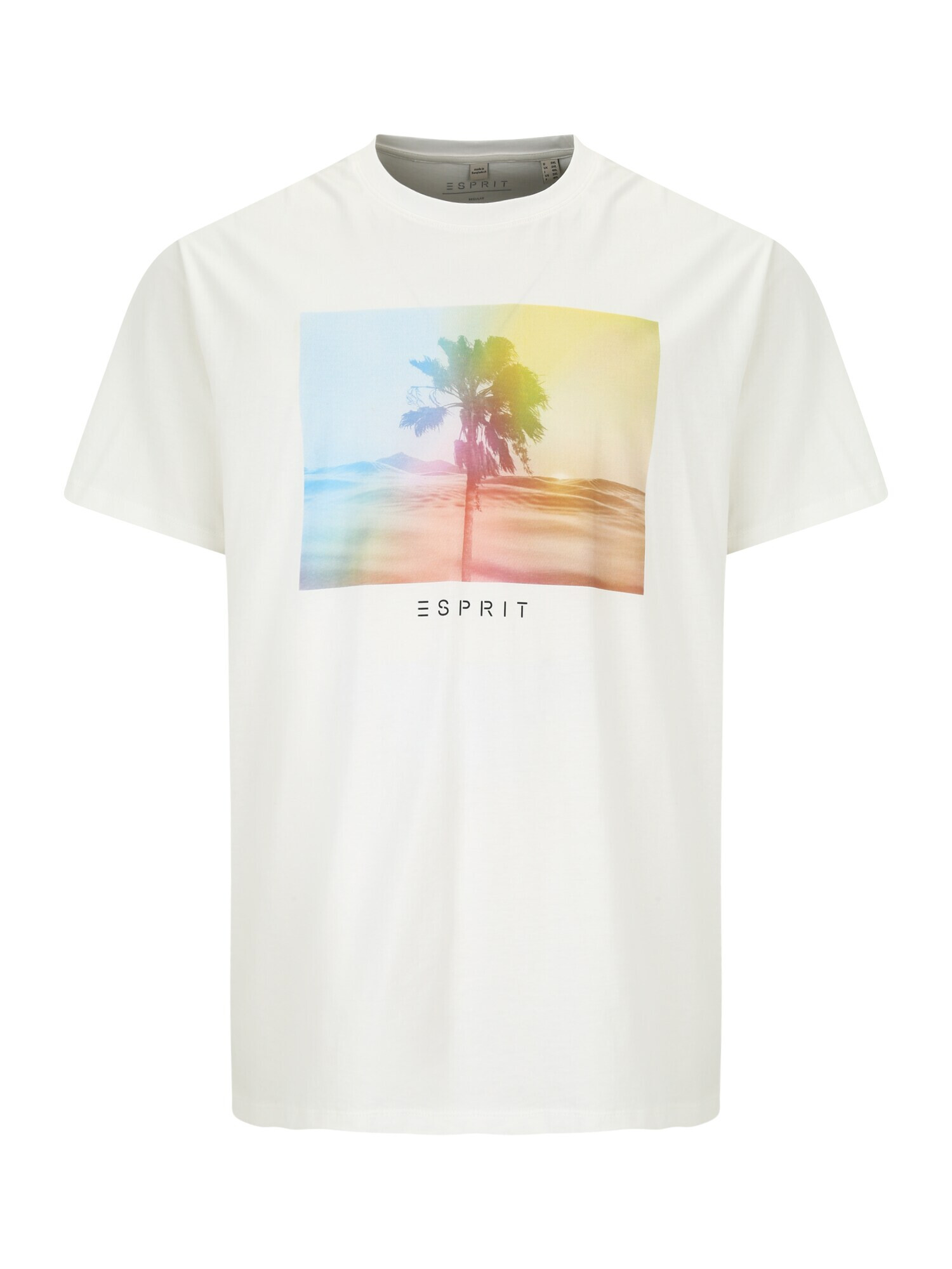 Esprit Big Size Tricou albastru deschis / galben / portocaliu somon / alb murdar - Pled.ro