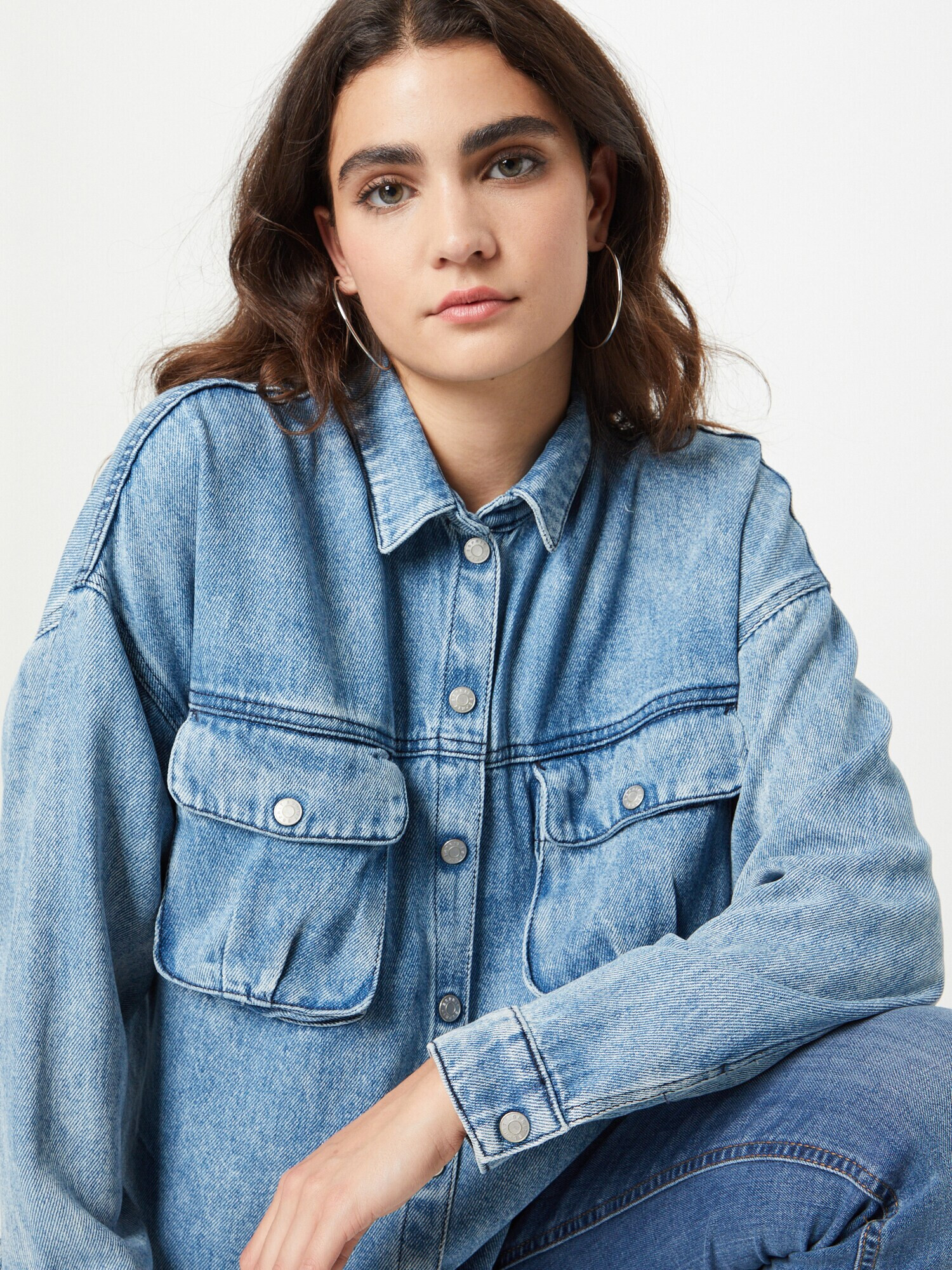 ESPRIT Bluză albastru denim - Pled.ro