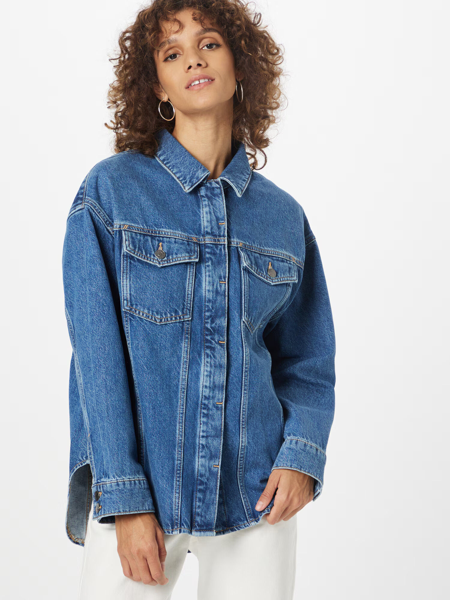 ESPRIT Bluză albastru denim - Pled.ro