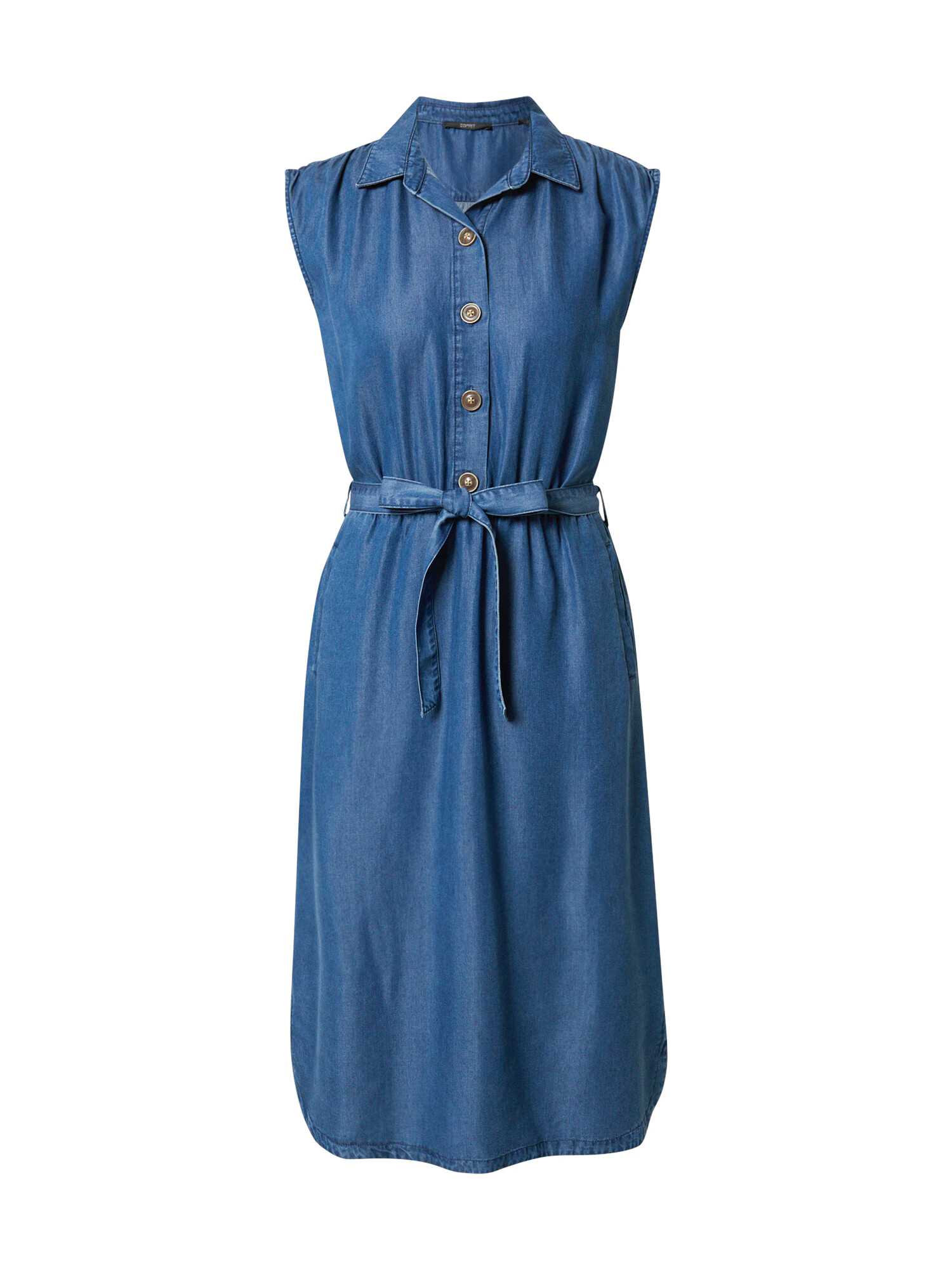 ESPRIT Rochie tip bluză albastru denim - Pled.ro