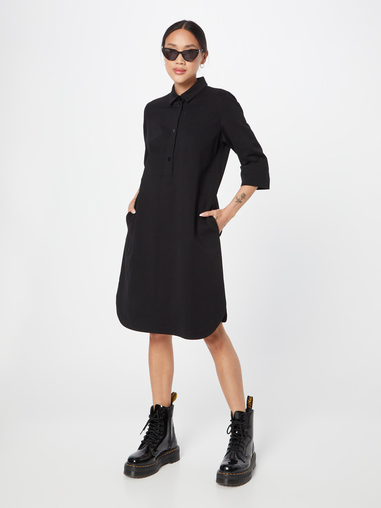 ESPRIT Rochie tip bluză negru - Pled.ro