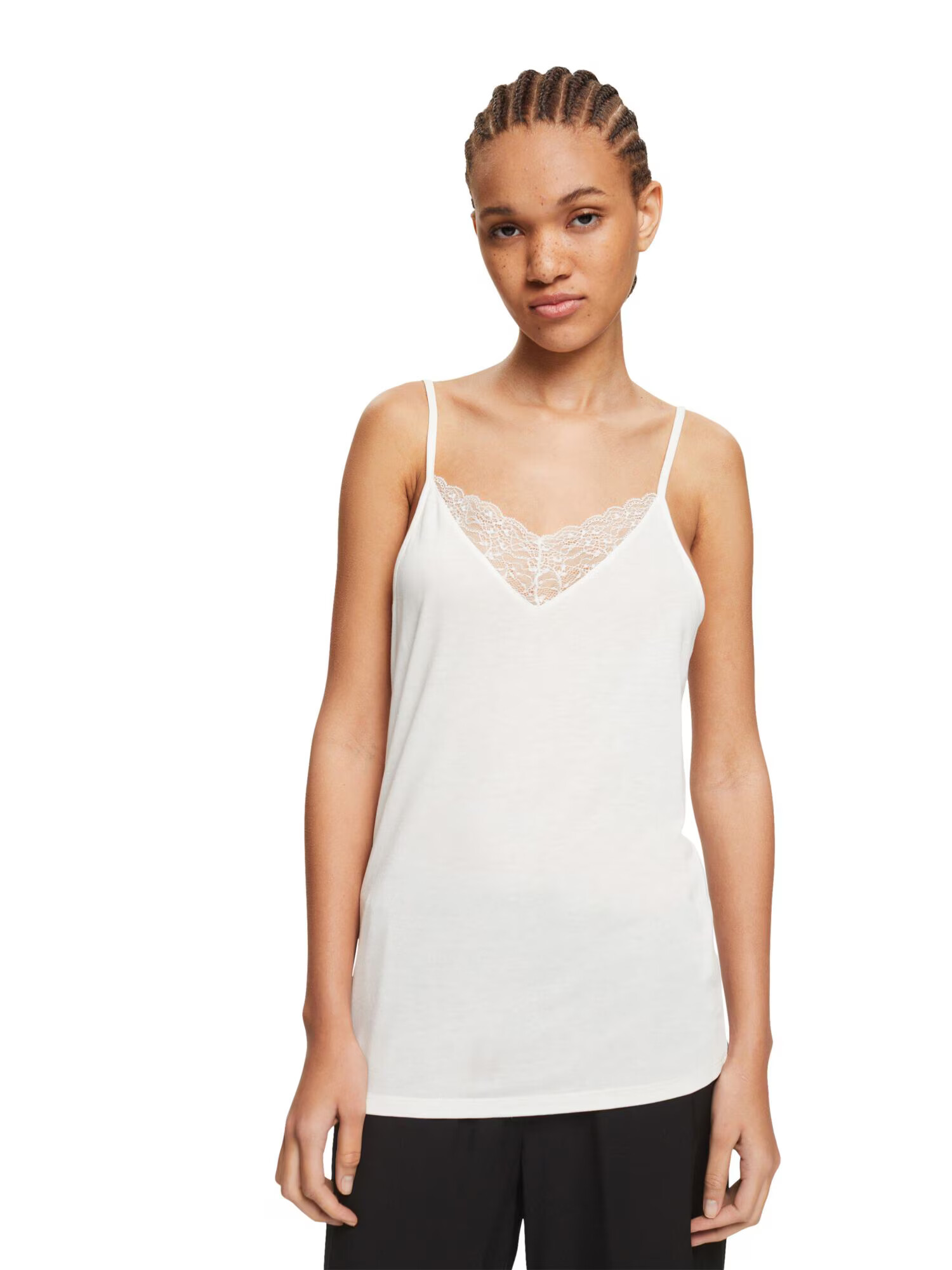 ESPRIT Top alb murdar - Pled.ro