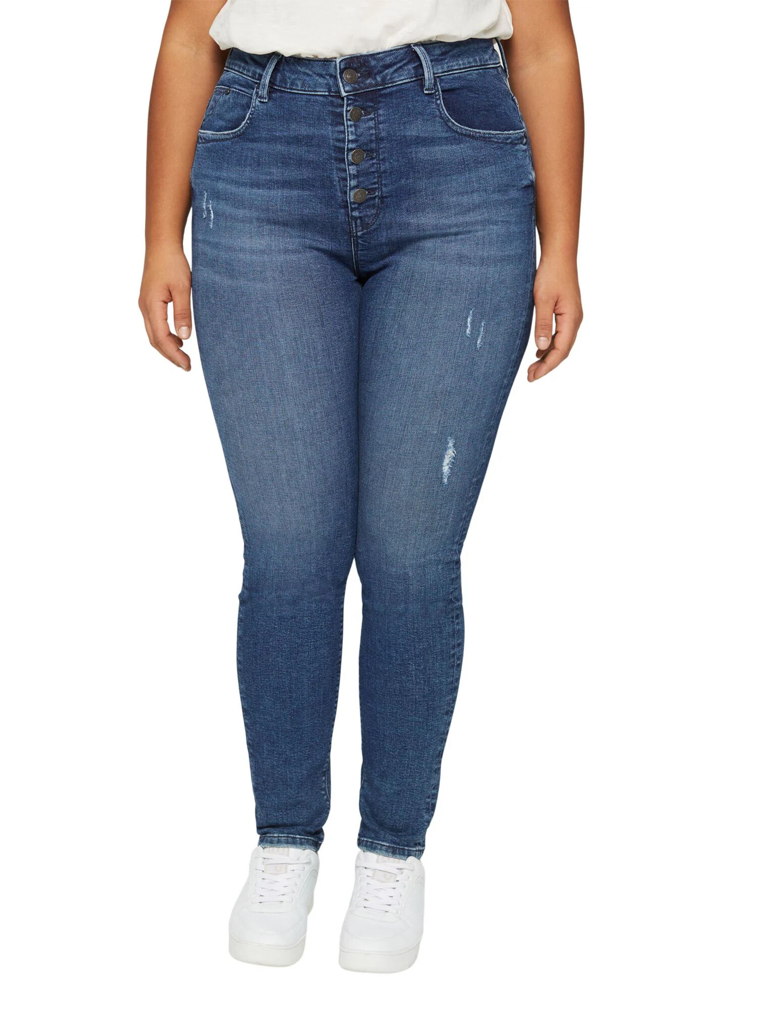 Esprit Curves Jeans albastru - Pled.ro