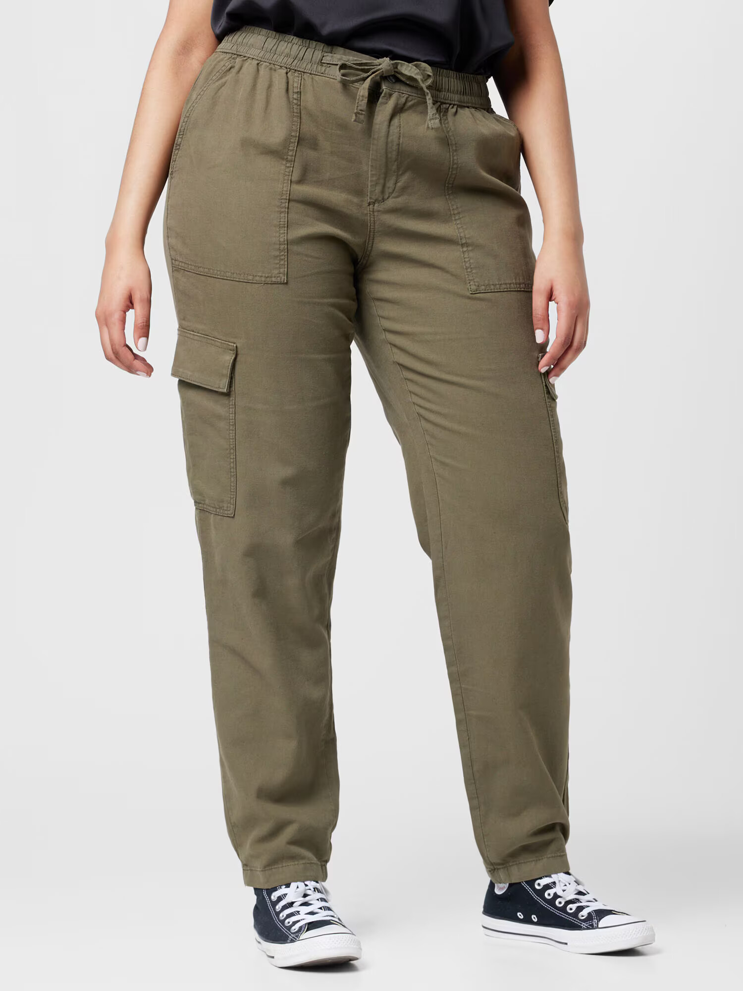 Esprit Curves Pantaloni cu buzunare kaki - Pled.ro