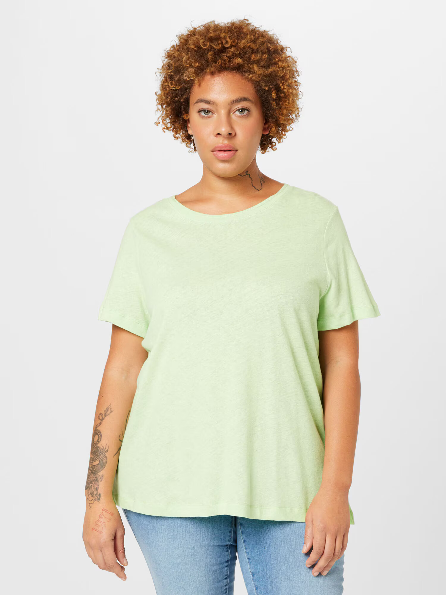 Esprit Curves Tricou verde pastel - Pled.ro