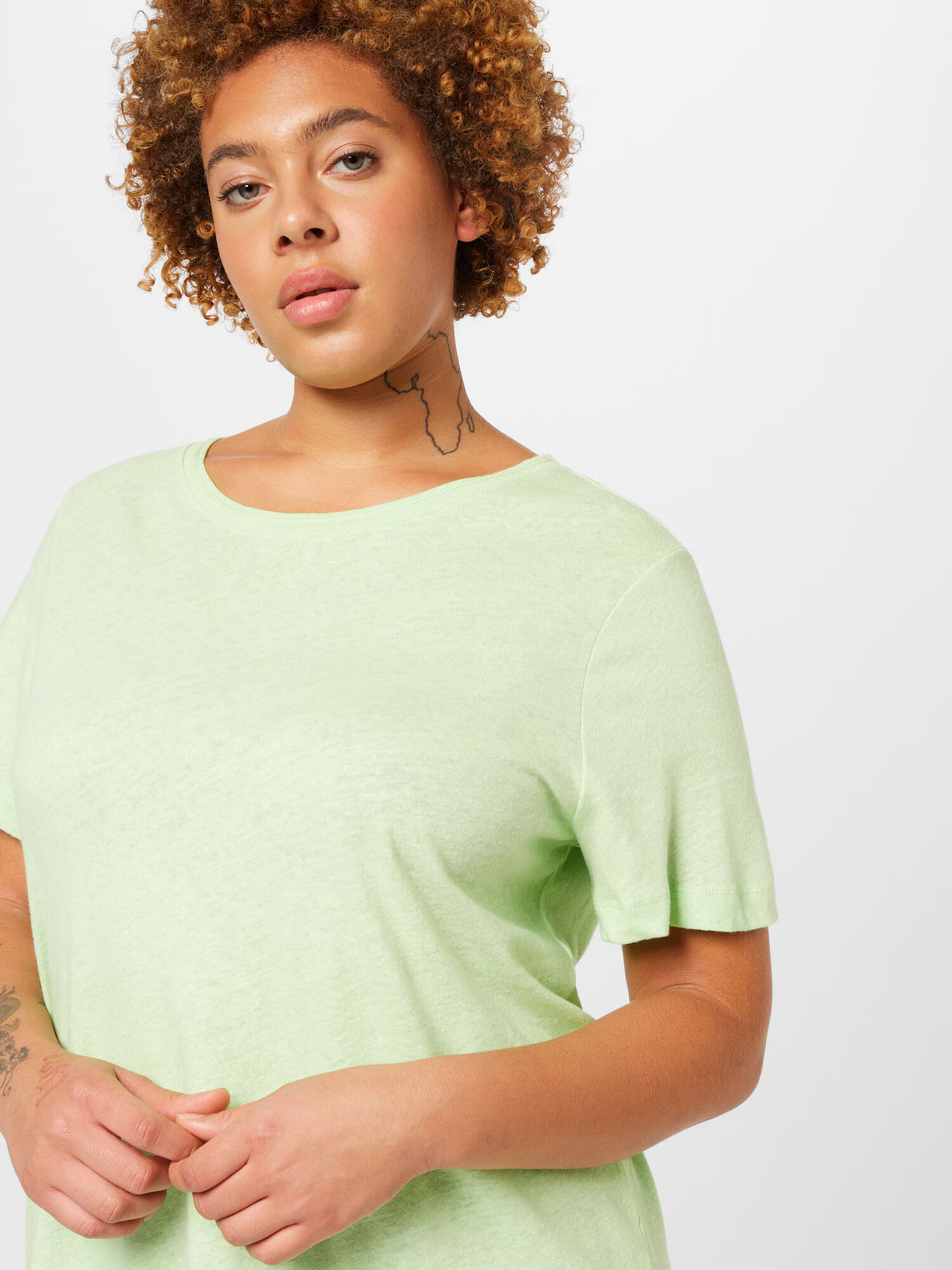 Esprit Curves Tricou verde pastel - Pled.ro