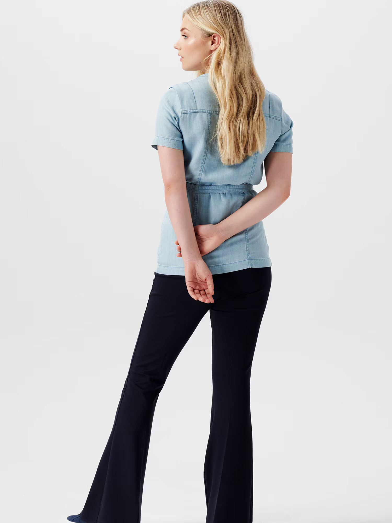 Esprit Maternity Bluză albastru denim - Pled.ro