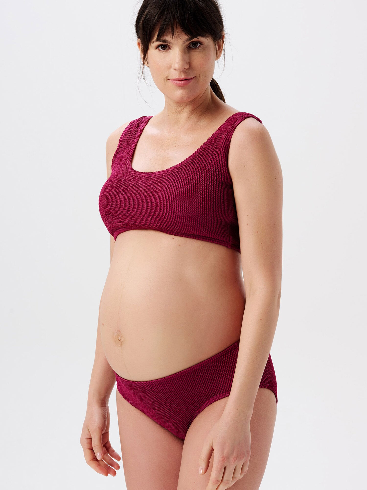 Esprit Maternity Costum de baie două piese mov zmeură - Pled.ro