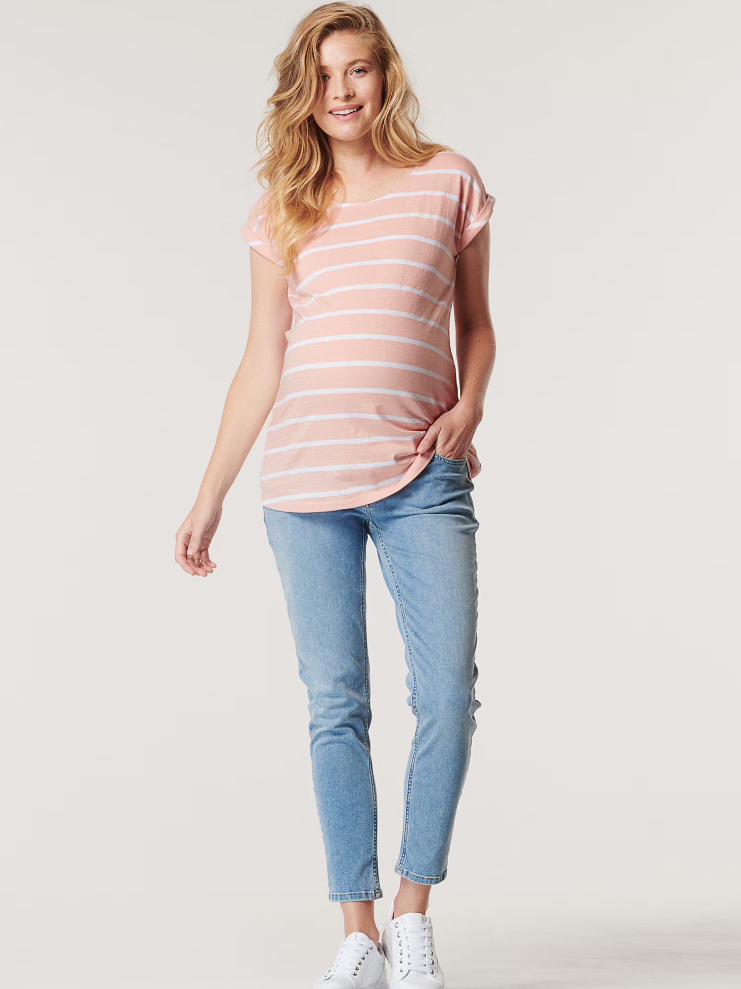 Esprit Maternity Jeans bej / albastru denim - Pled.ro