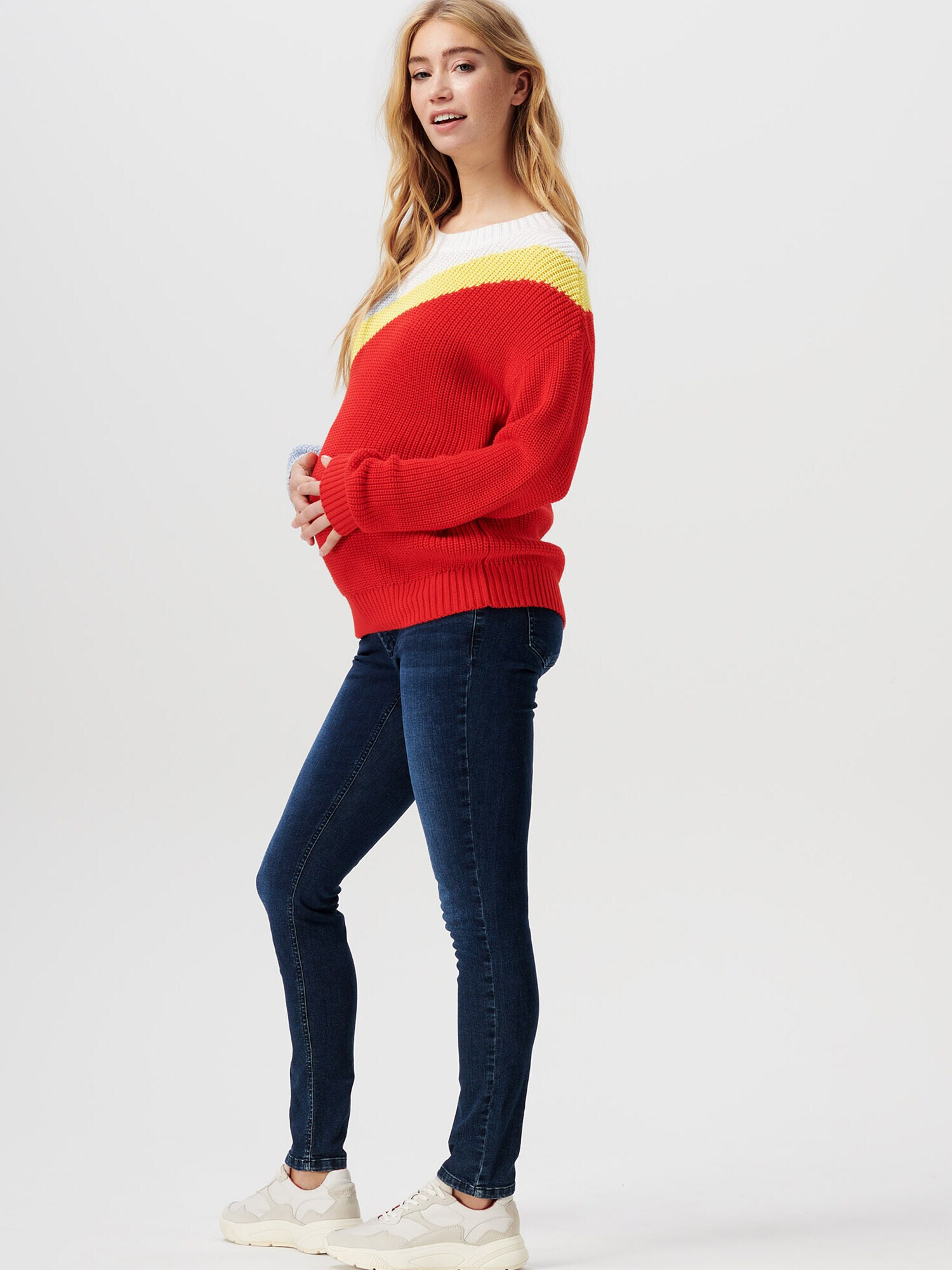 Esprit Maternity Pulover albastru deschis / galben / roșu / alb - Pled.ro