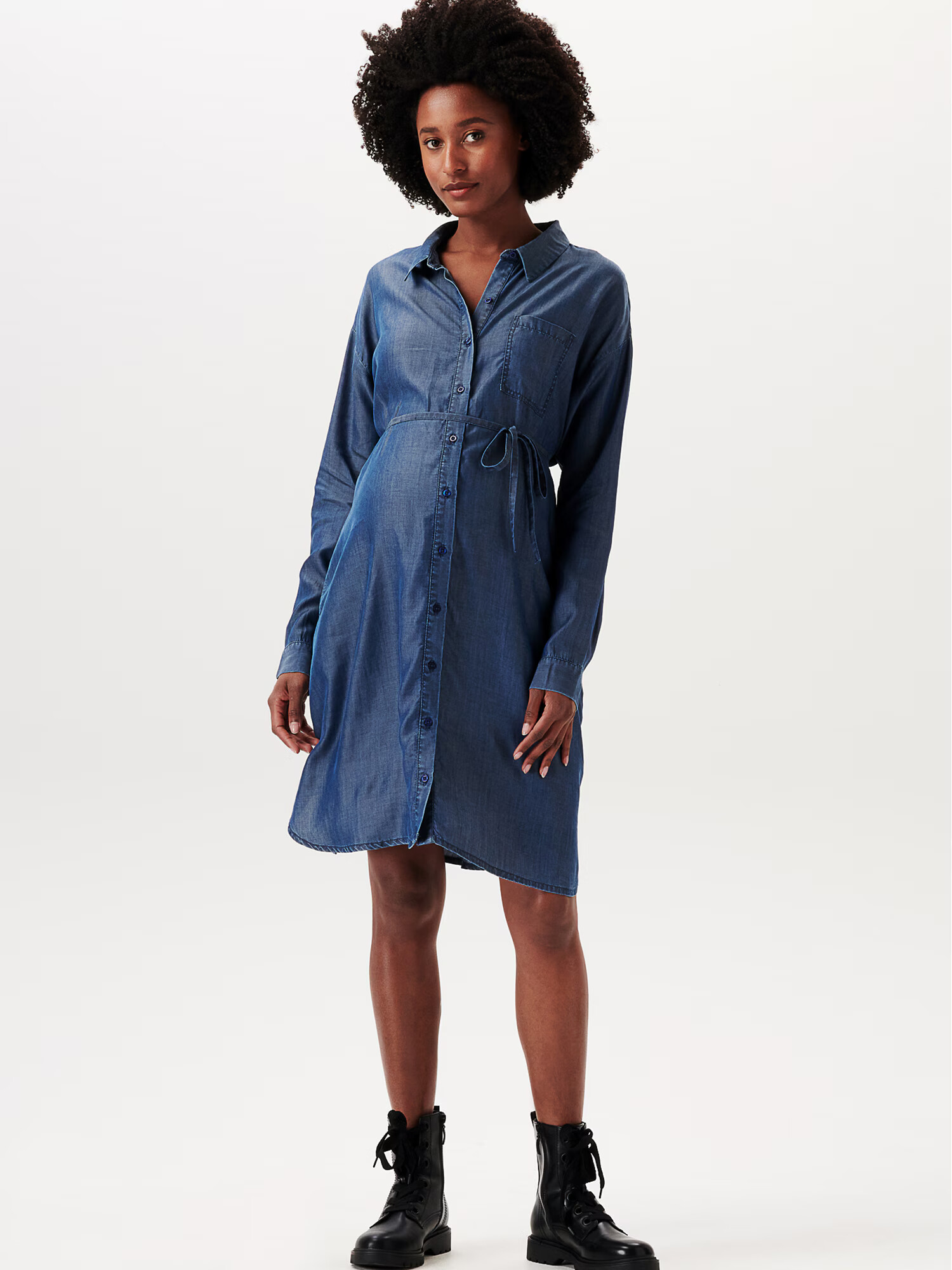 Esprit Maternity Rochie tip bluză albastru denim - Pled.ro