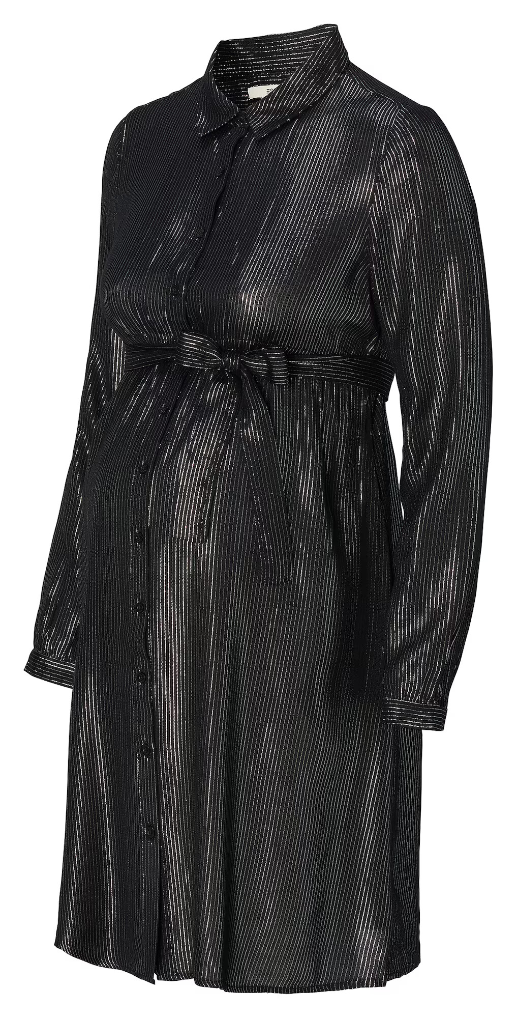 Esprit Maternity Rochie tip bluză negru / argintiu - Pled.ro