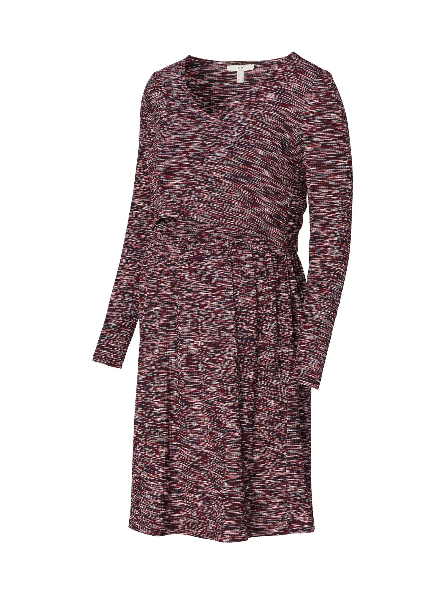 Esprit Maternity Rochie tricotat roșu bordeaux / negru / alb - Pled.ro