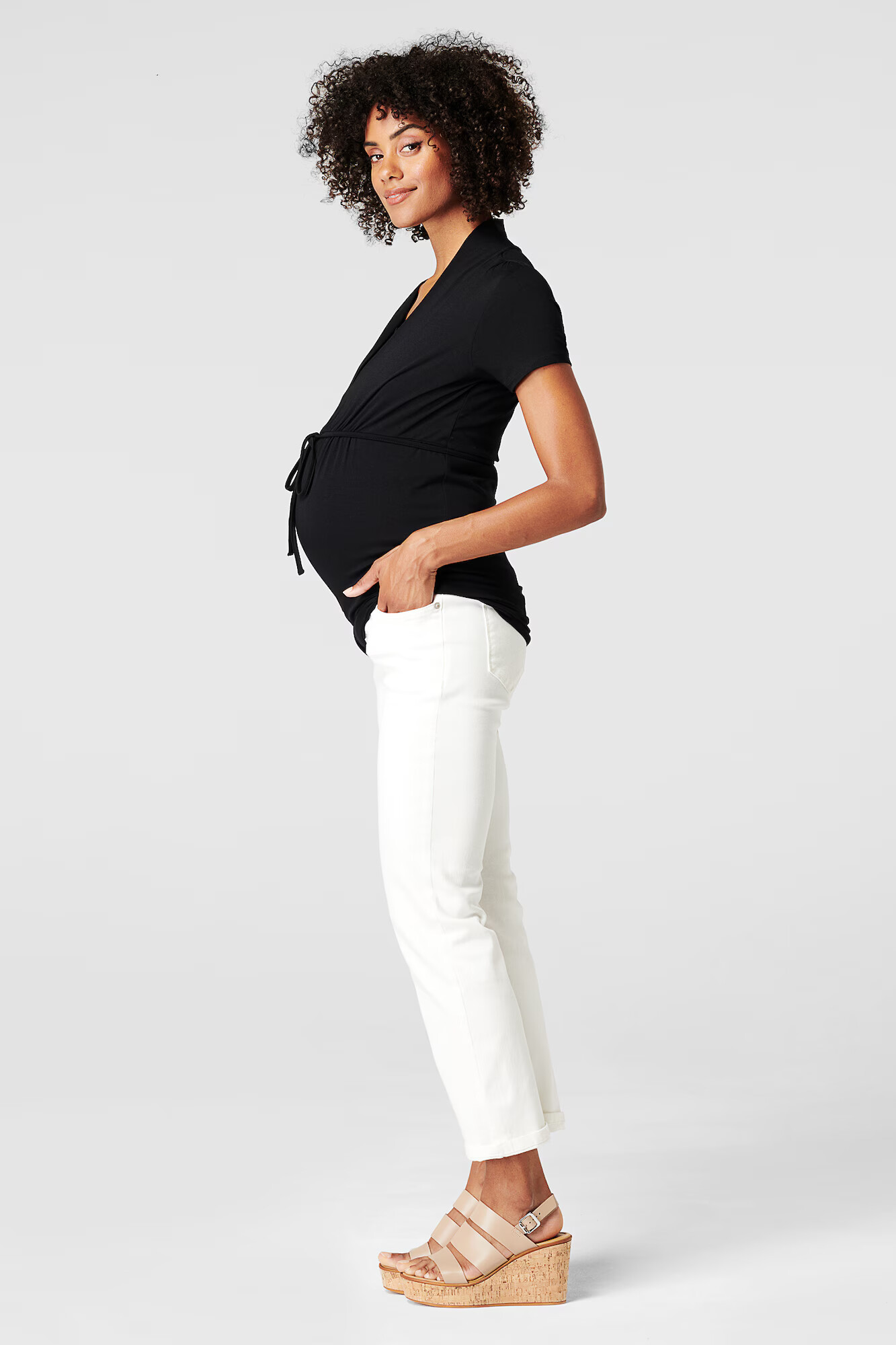 Esprit Maternity Tricou negru - Pled.ro