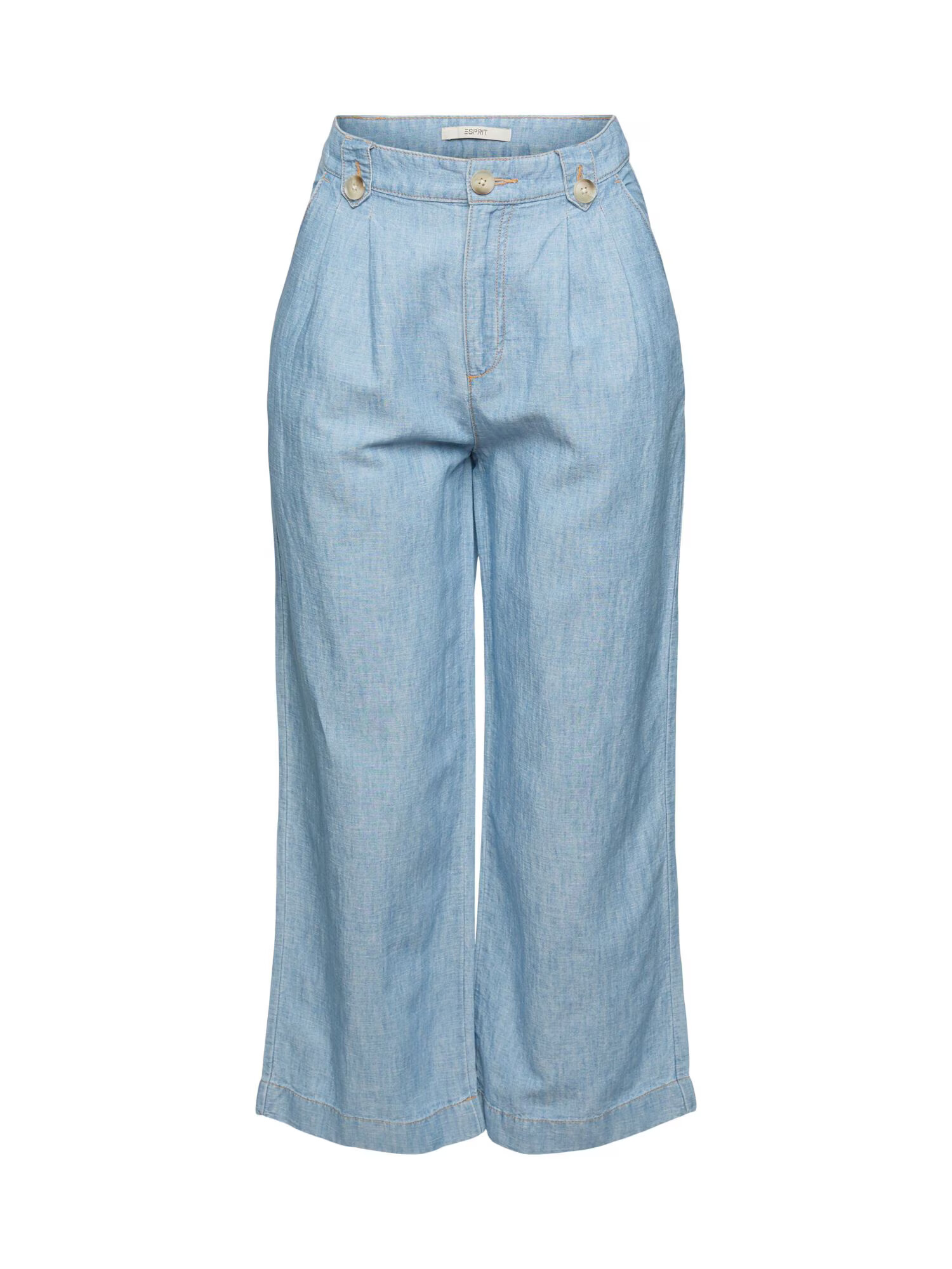 ESPRIT Pantaloni cu cute albastru denim - Pled.ro