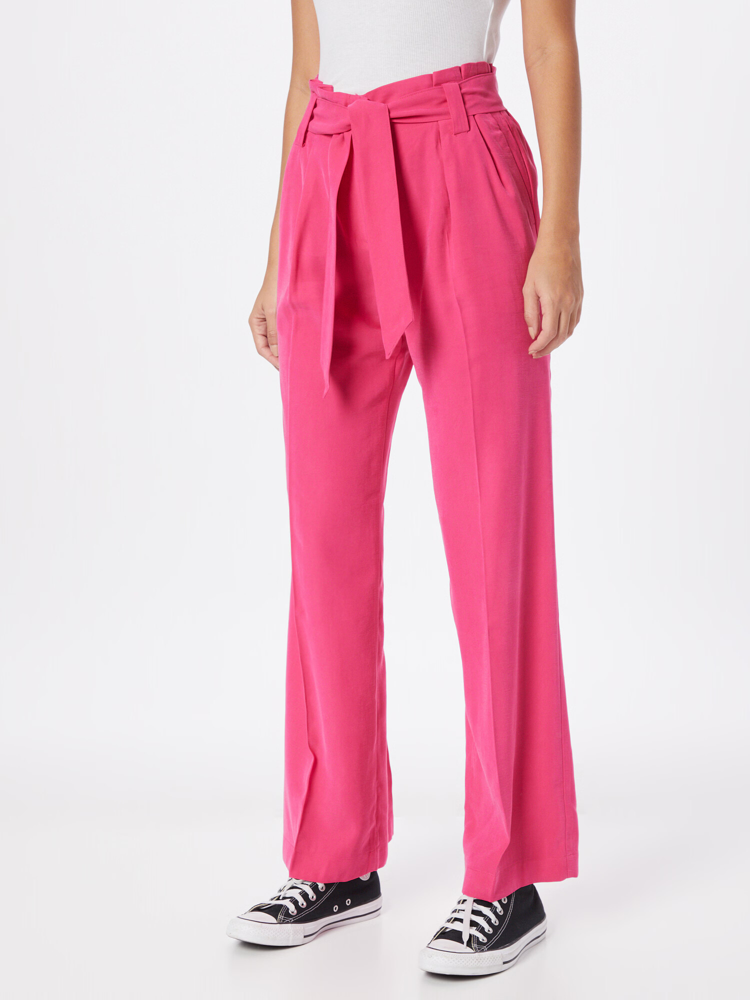 ESPRIT Pantaloni cu dungă fucsia - Pled.ro