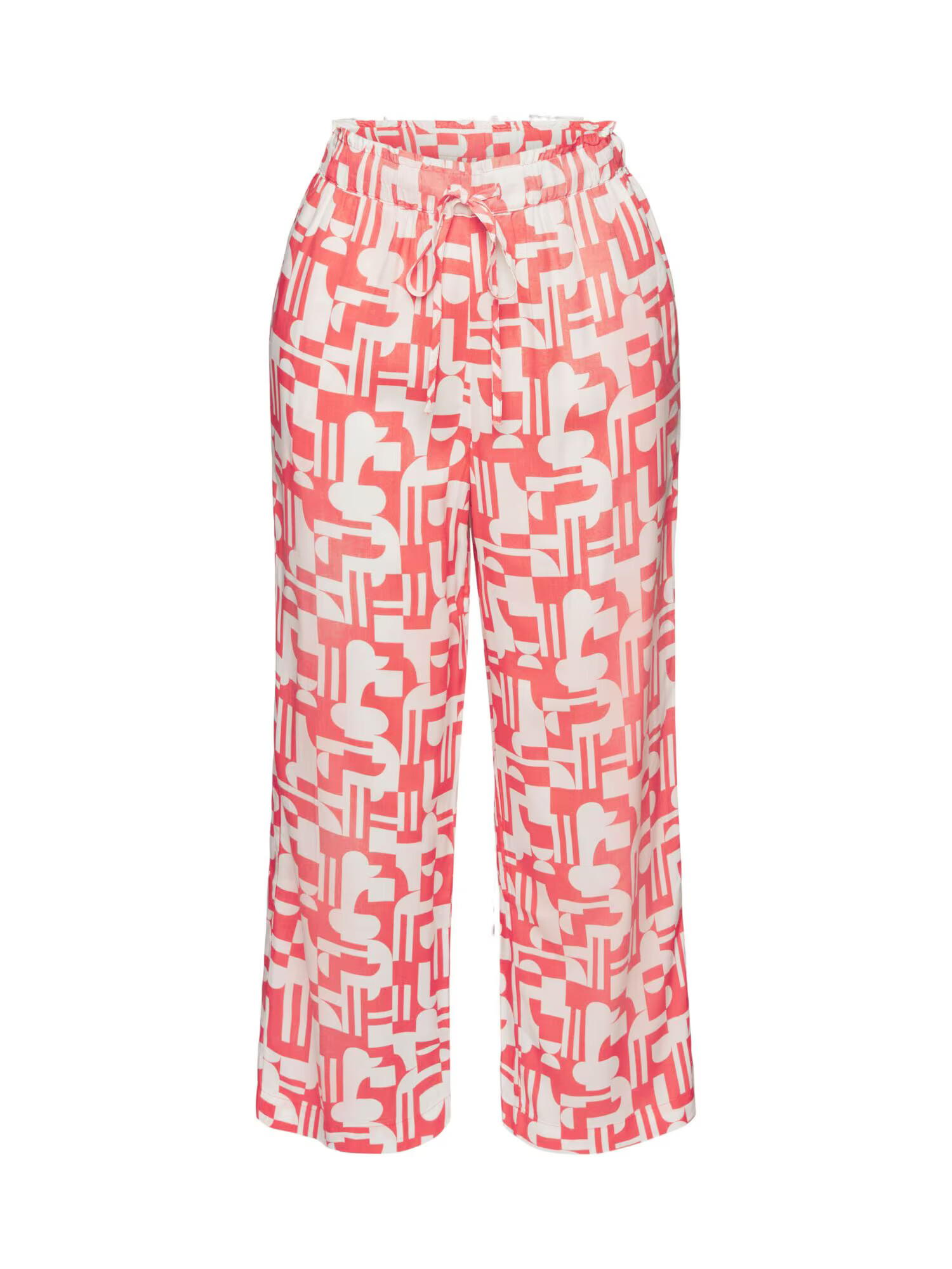 ESPRIT Pantaloni de pijama corai / alb - Pled.ro