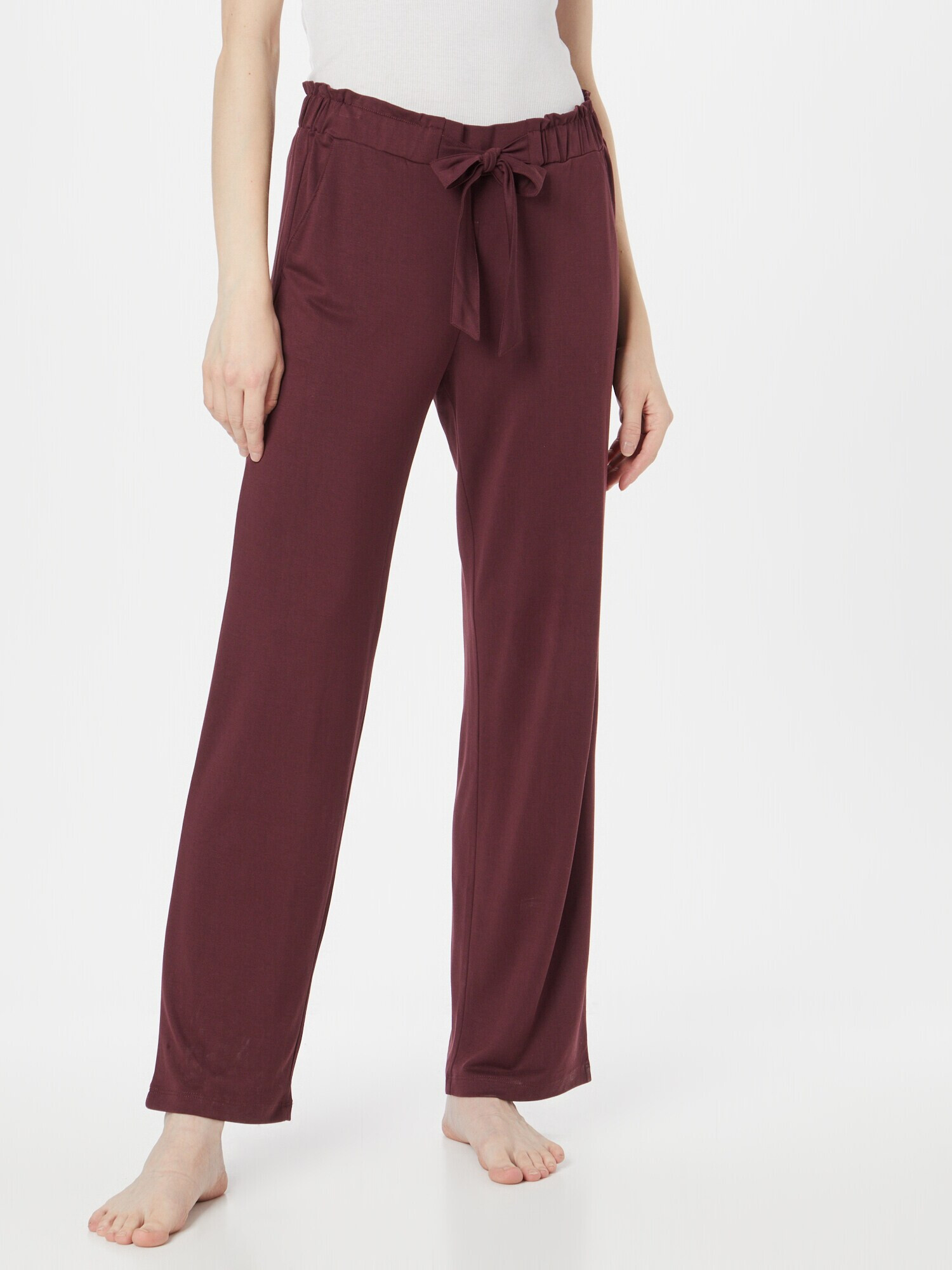 ESPRIT Pantaloni de pijama 'EVERY DAY' roșu bordeaux - Pled.ro