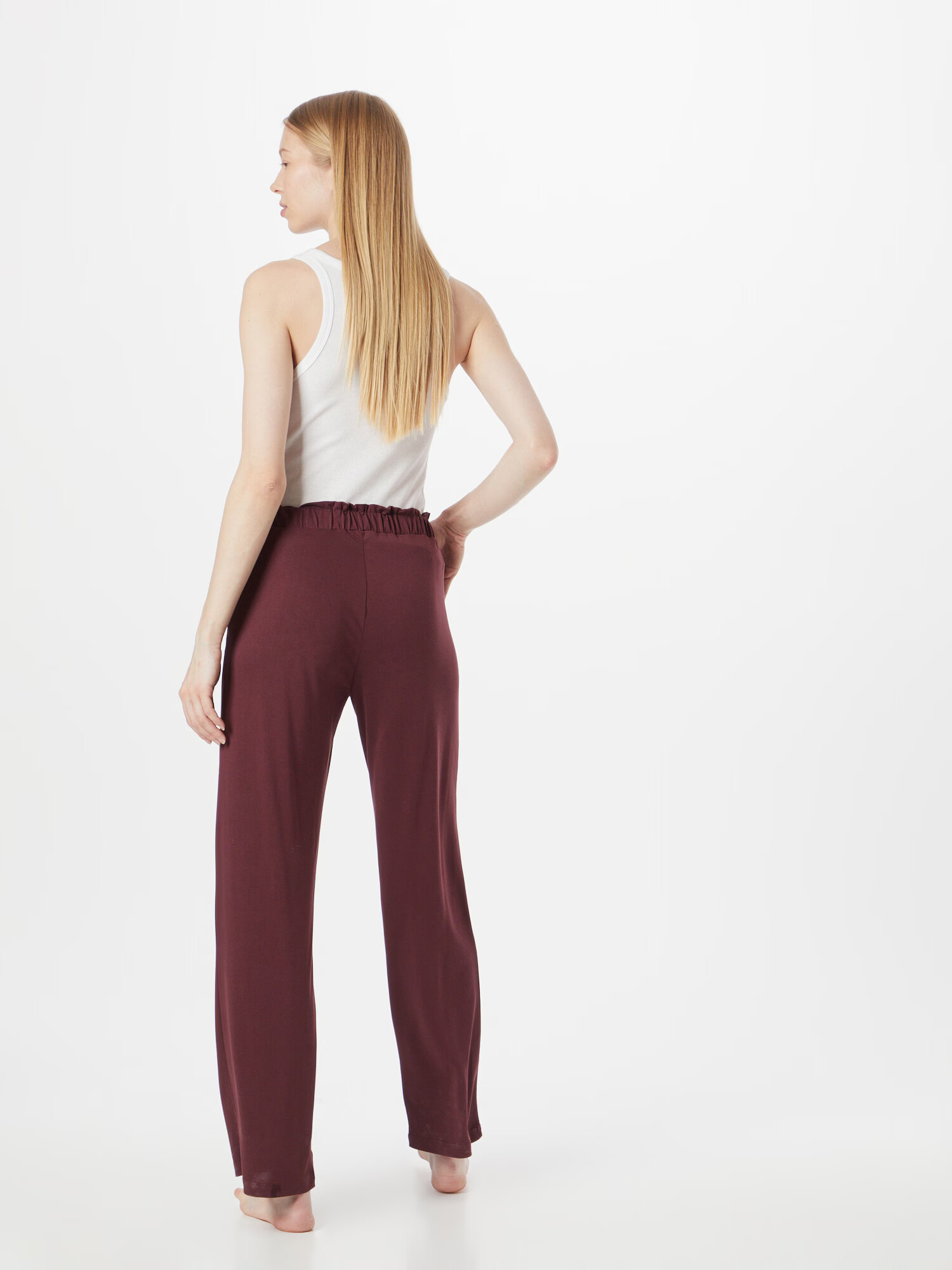 ESPRIT Pantaloni de pijama 'EVERY DAY' roșu bordeaux - Pled.ro