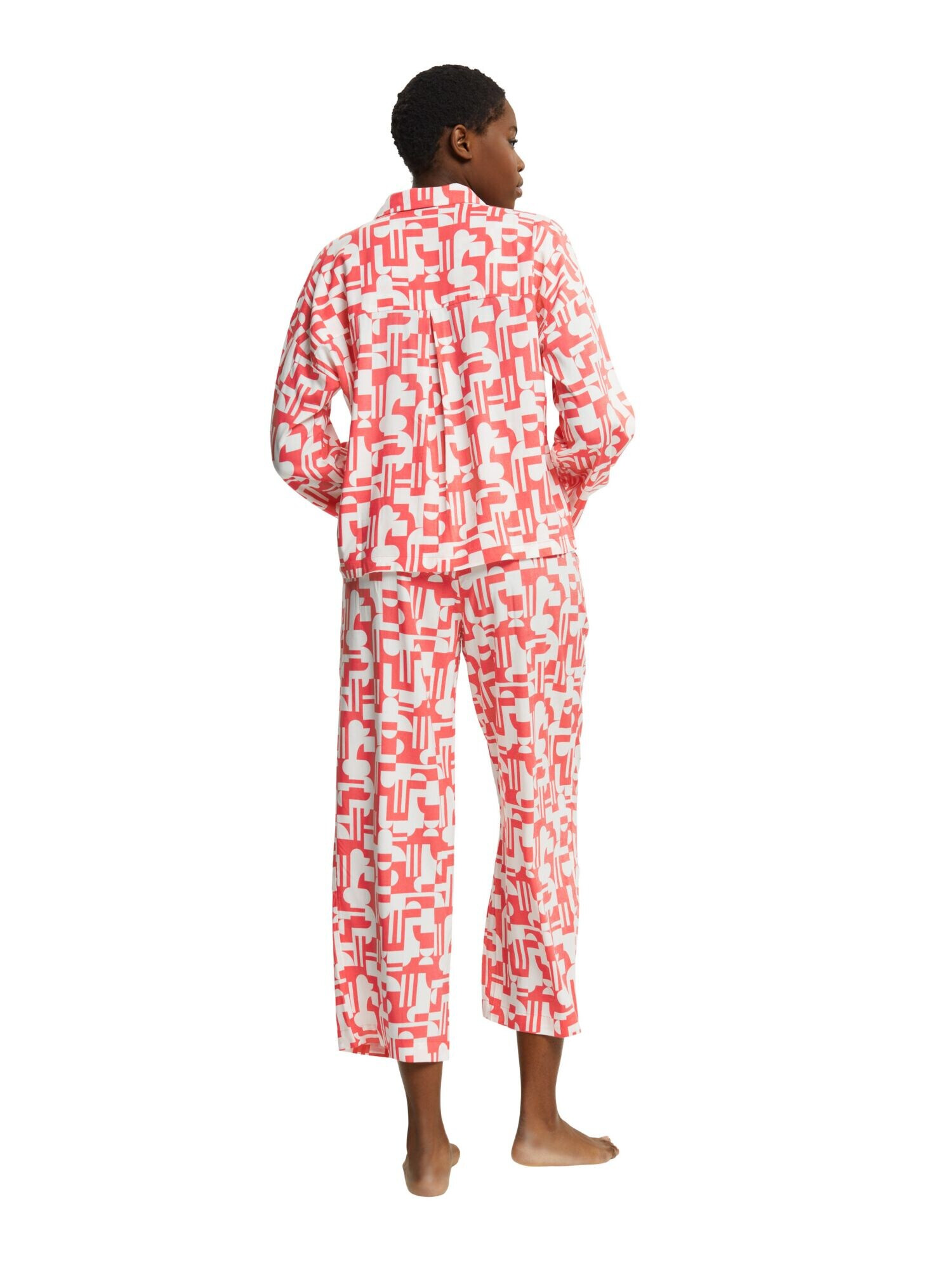 ESPRIT Pijama corai / alb - Pled.ro