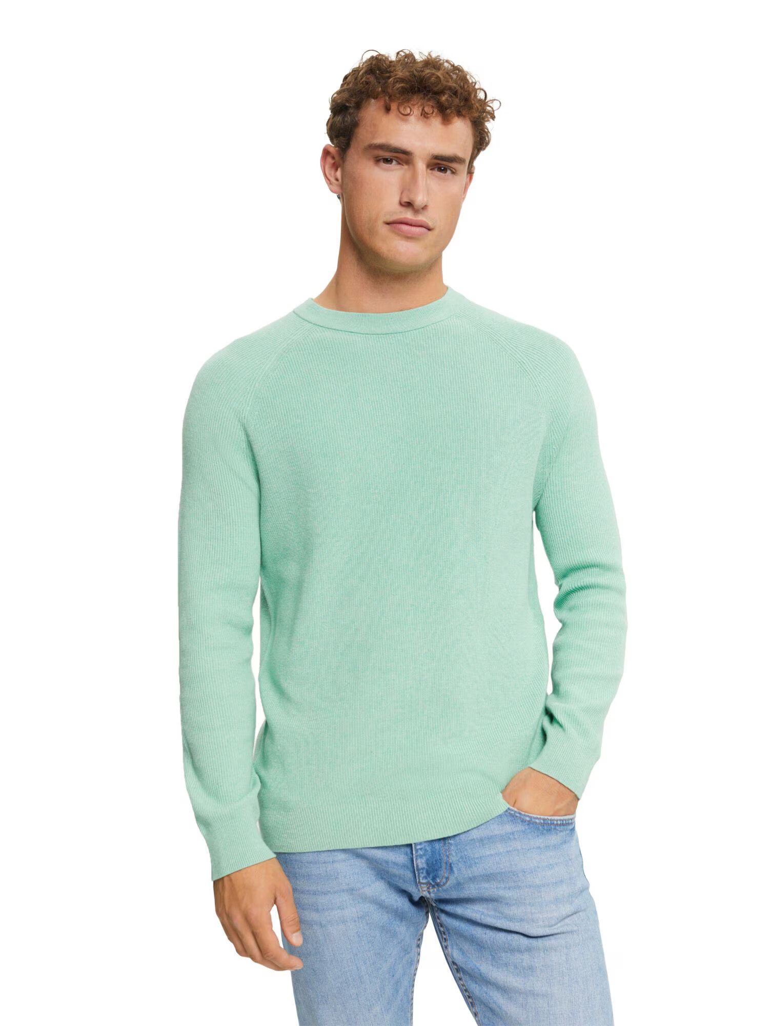 ESPRIT Pulover verde pastel - Pled.ro